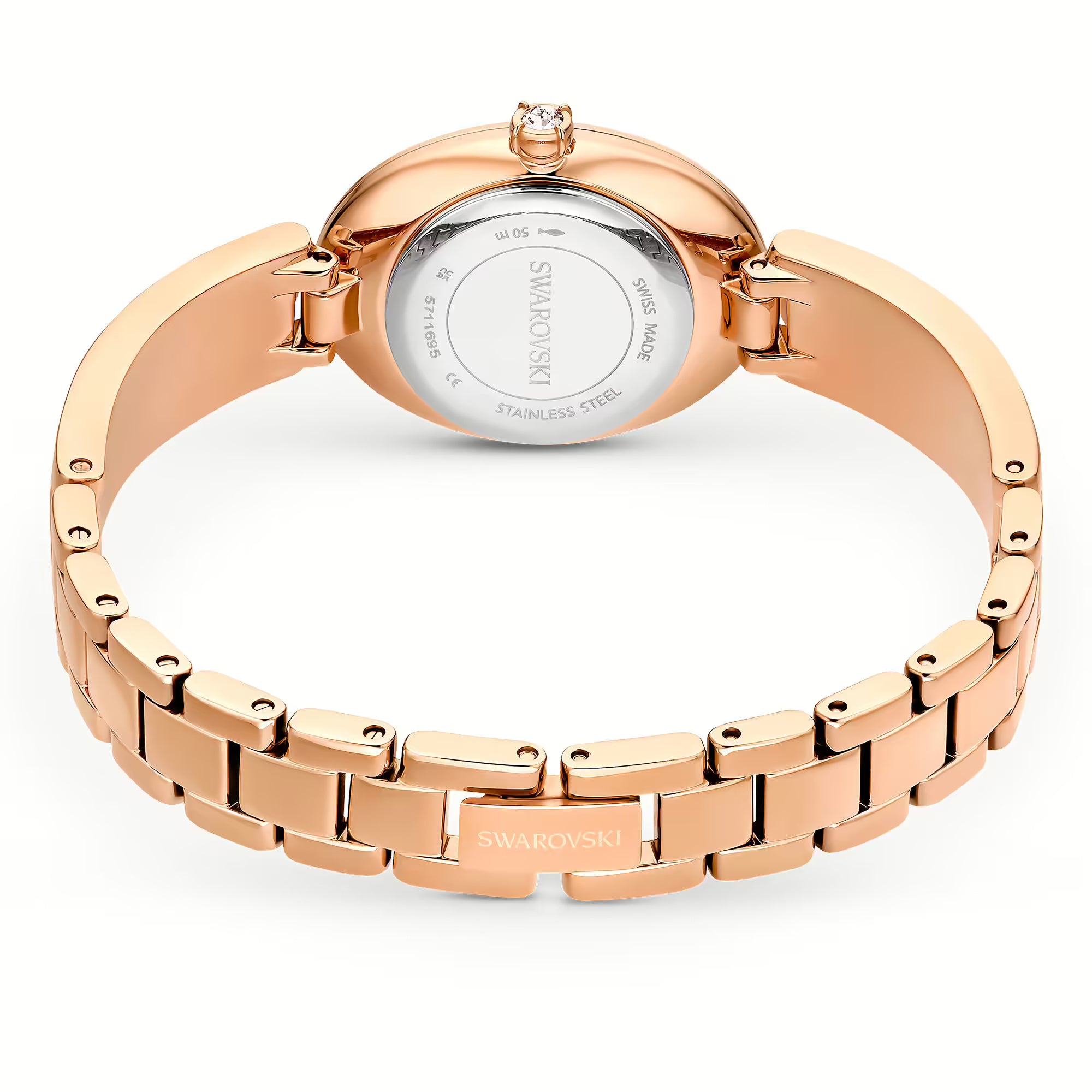 Crystal Rock Oval Gray Steel Women's Watch – Swarovski