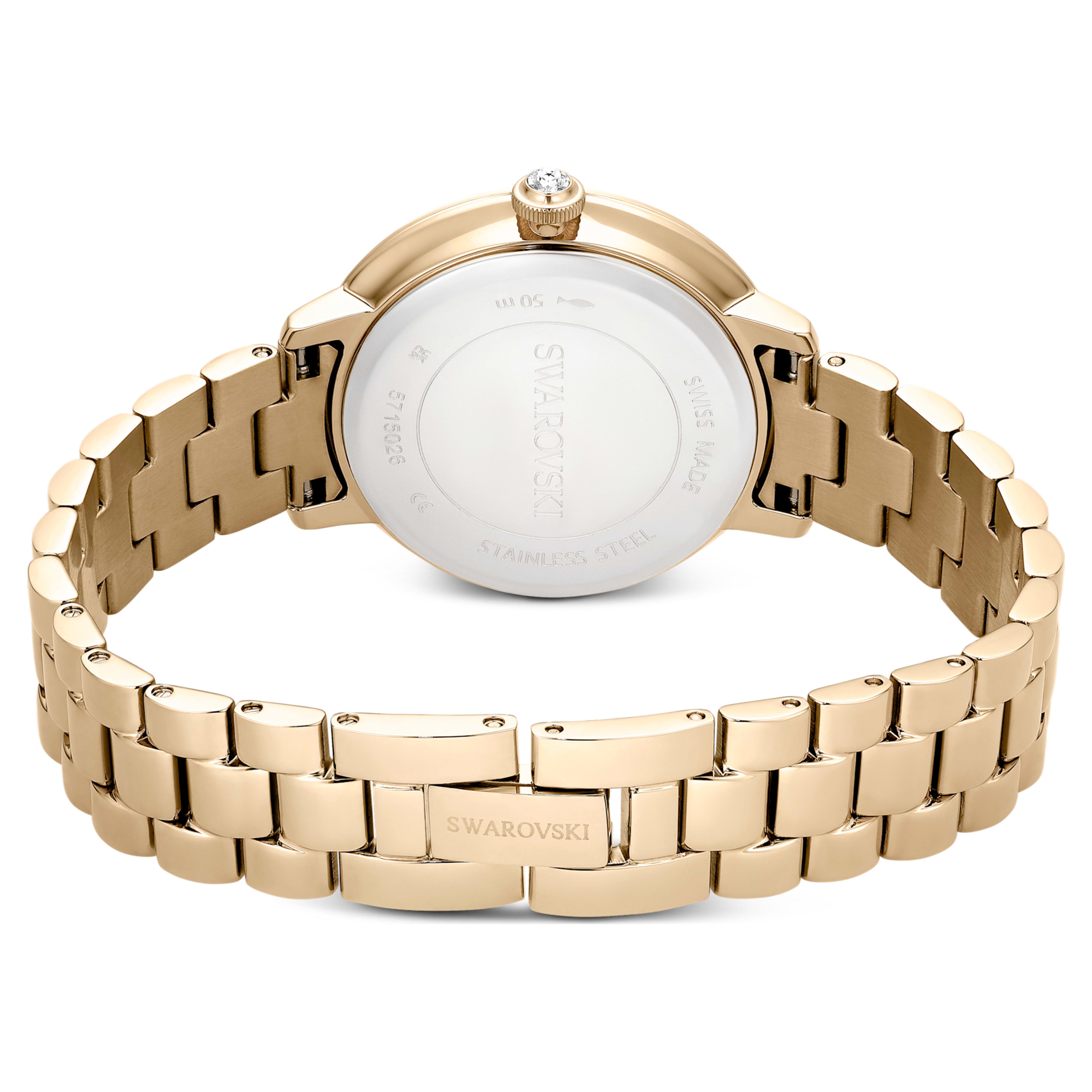 Matrix watch 30 mm champagne gold – Swarovski