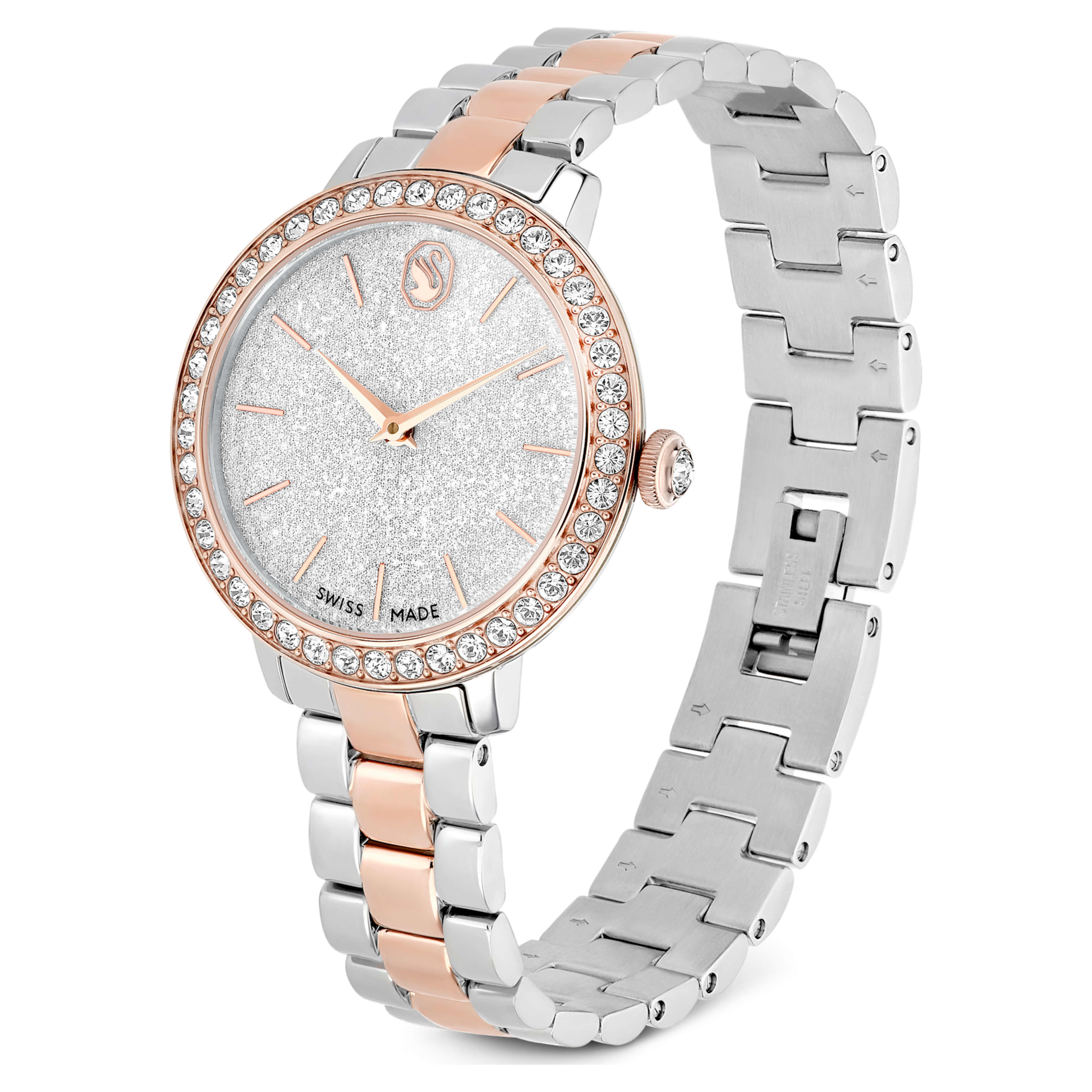 Matrix watch 30 mm steel and rose gold – Swarovski