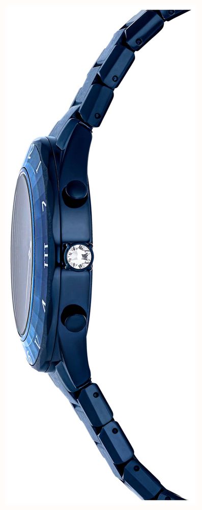 Dextera - Orologio cronografo 39 mm - Metallo blu - Swarovski