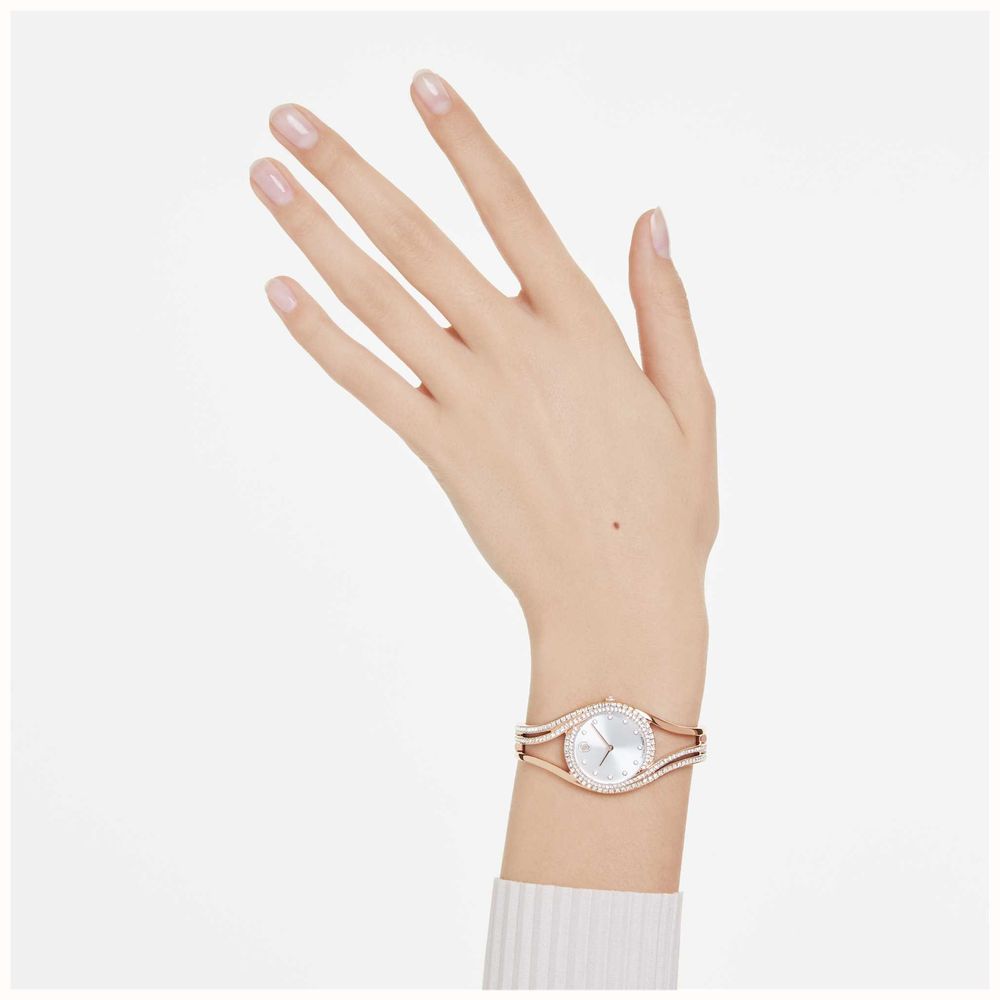 Hyperbola Crystal Rose Gold Women's Watch – Swarovski