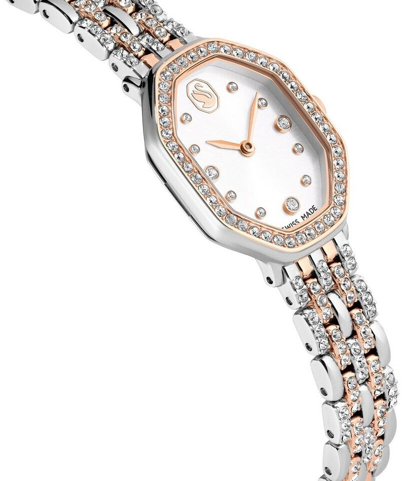 Reloj Dextera Octagon Bangle para mujer de acero en oro rosa – Swarovski