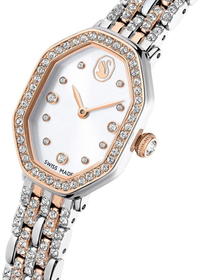 Reloj Dextera Octagon Bangle para mujer de acero en oro rosa – Swarovski