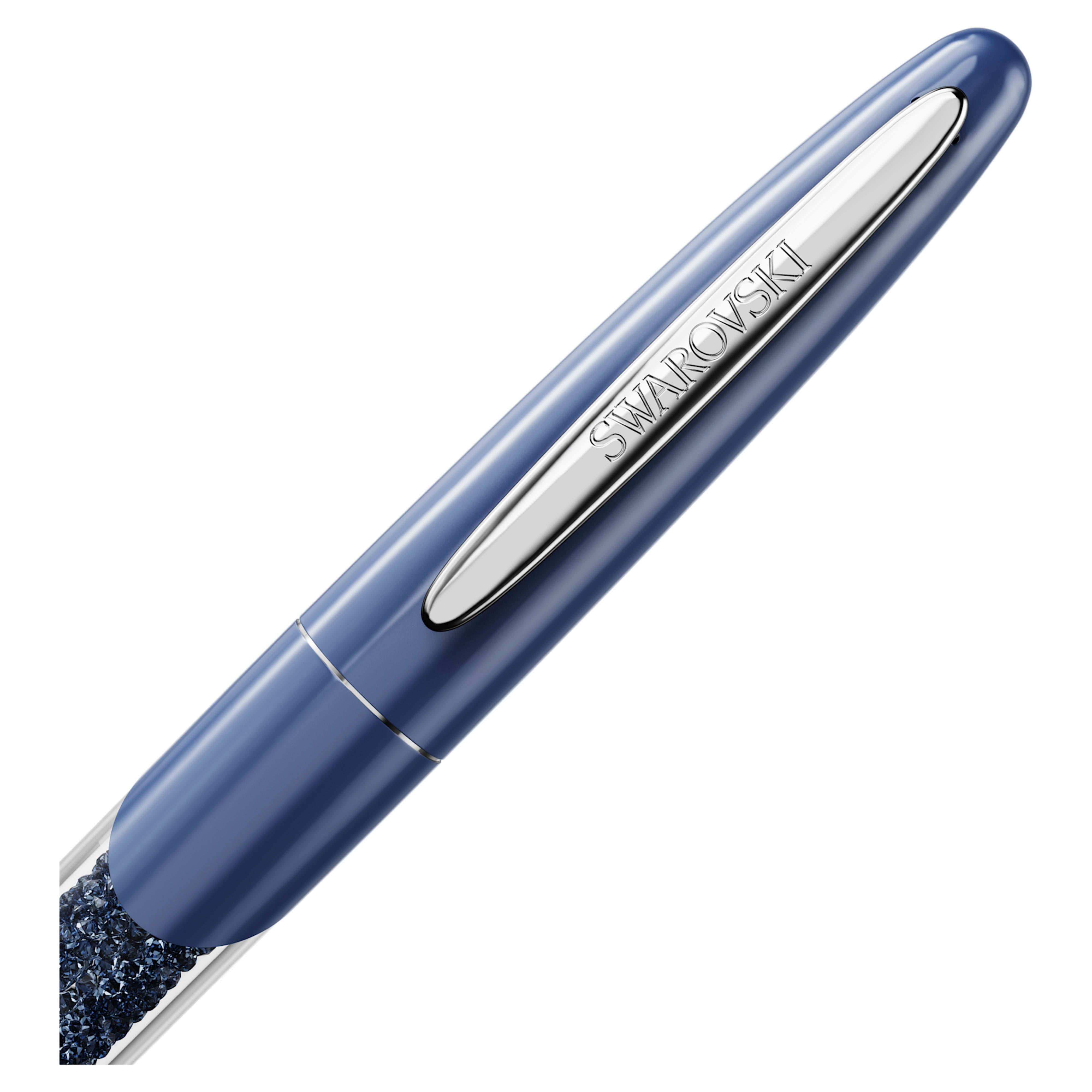 Stylo roller Crystalline Nova Bleu chrome – Swarovski