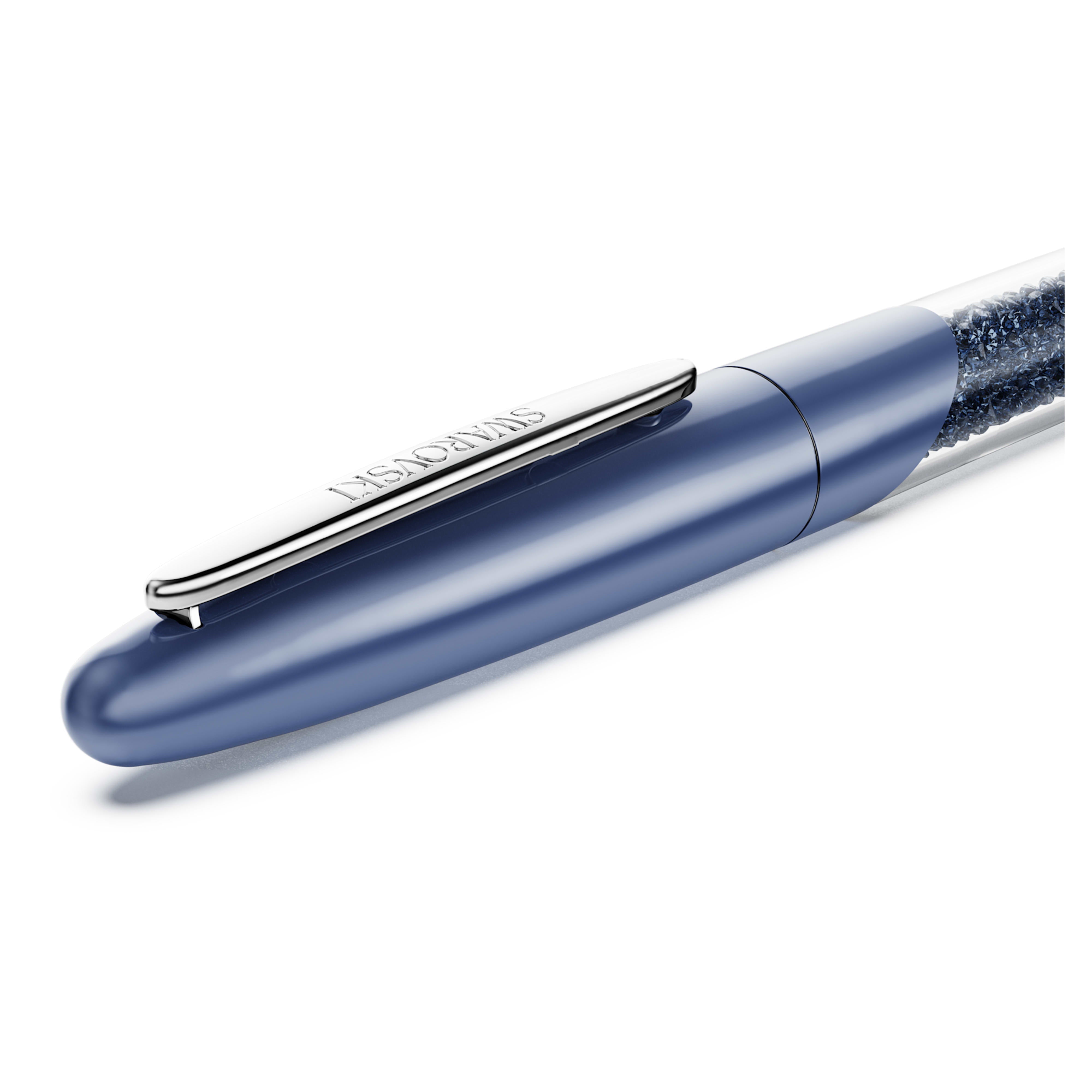 Stylo roller Crystalline Nova Bleu chrome – Swarovski