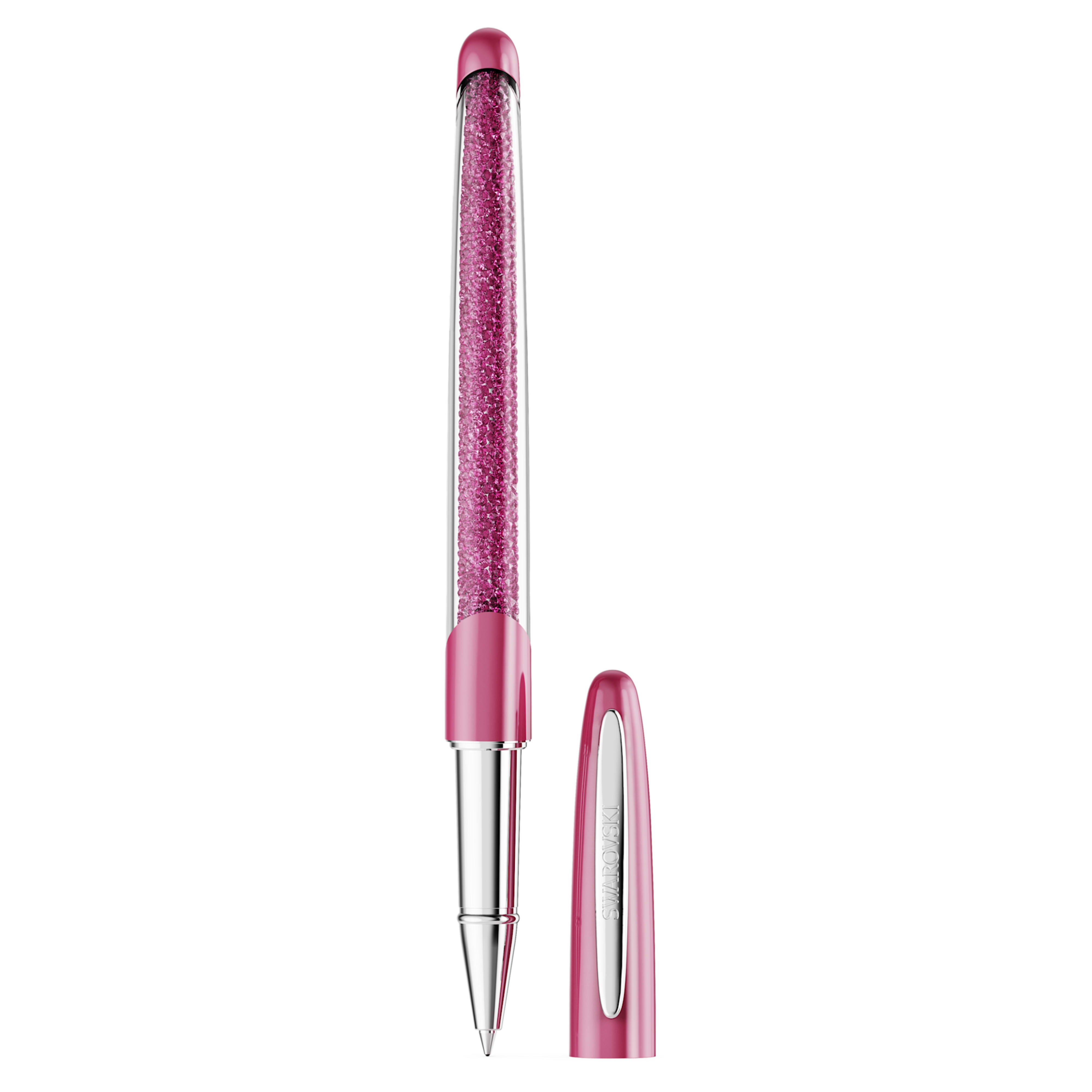 Crystalline Nova Rose Chrome Rollerball Pen – Swarovski