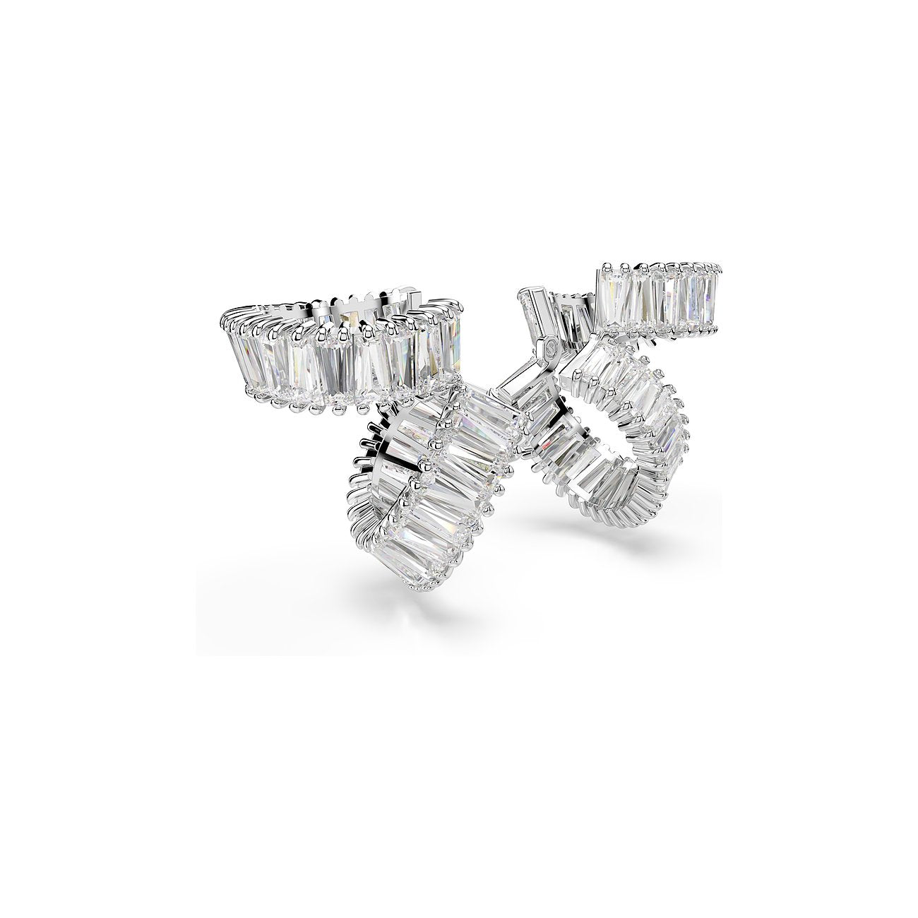 Pendientes Ariana Grande Mujer Blanco Plata – Swarovski