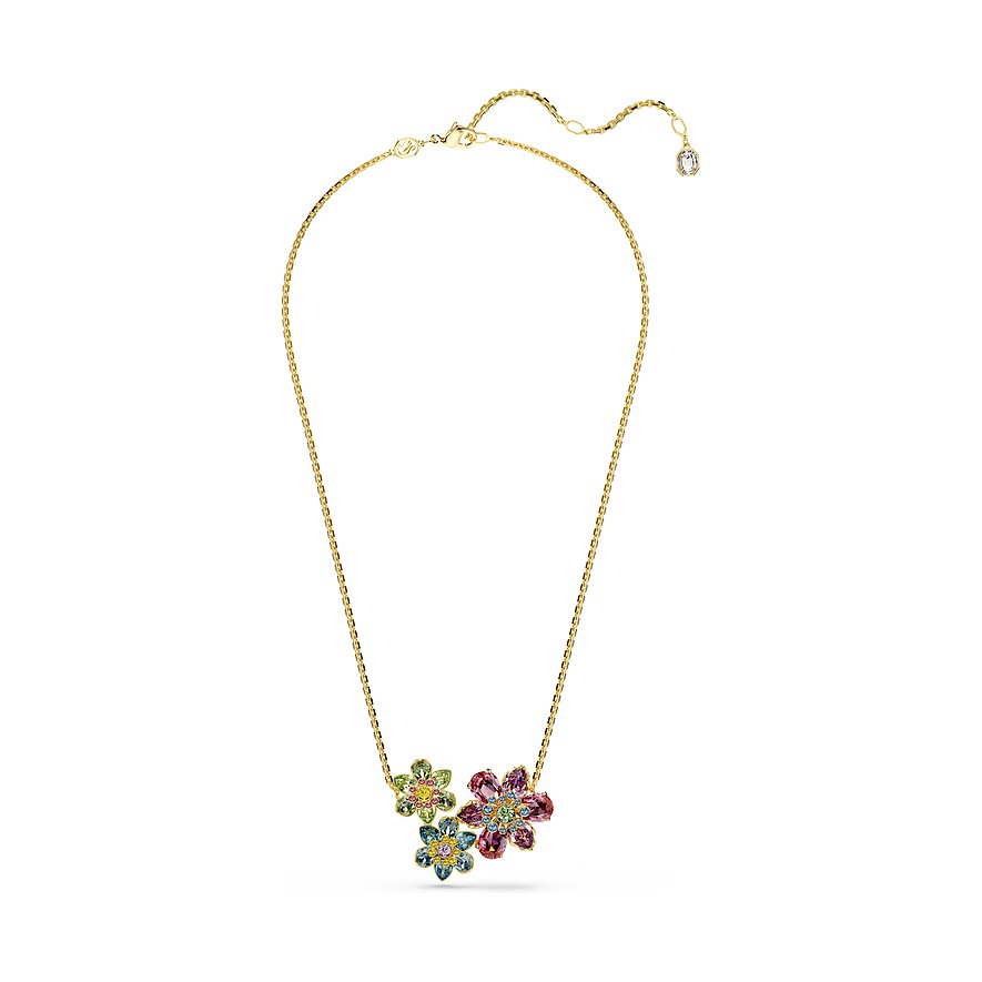 Idyllia Gold Multicolor Flower Pendant – Swarovski