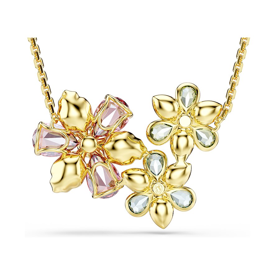 Idyllia Gold Multicolor Flower Pendant – Swarovski