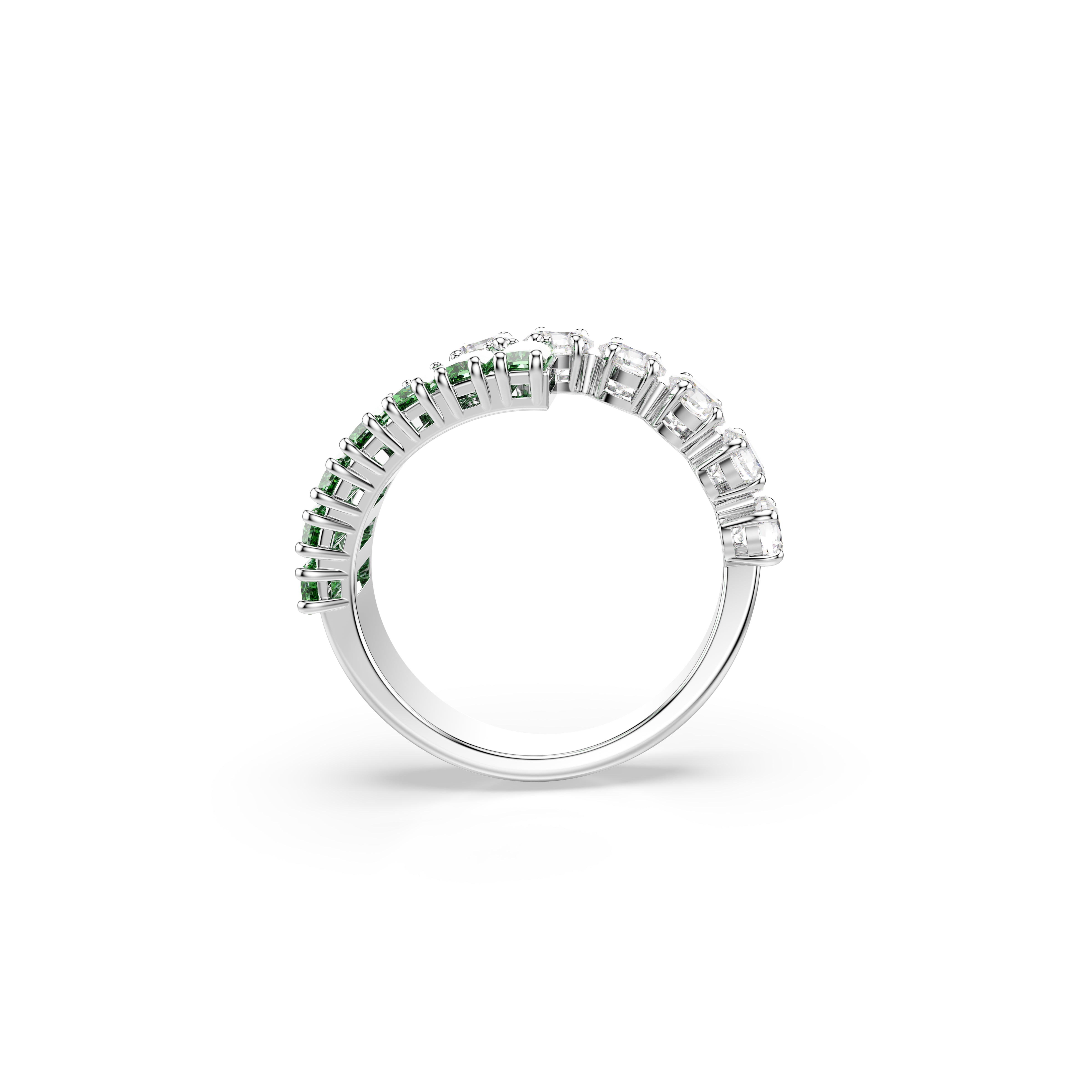 Matrix Green Silver Women's Ring – Swarovski