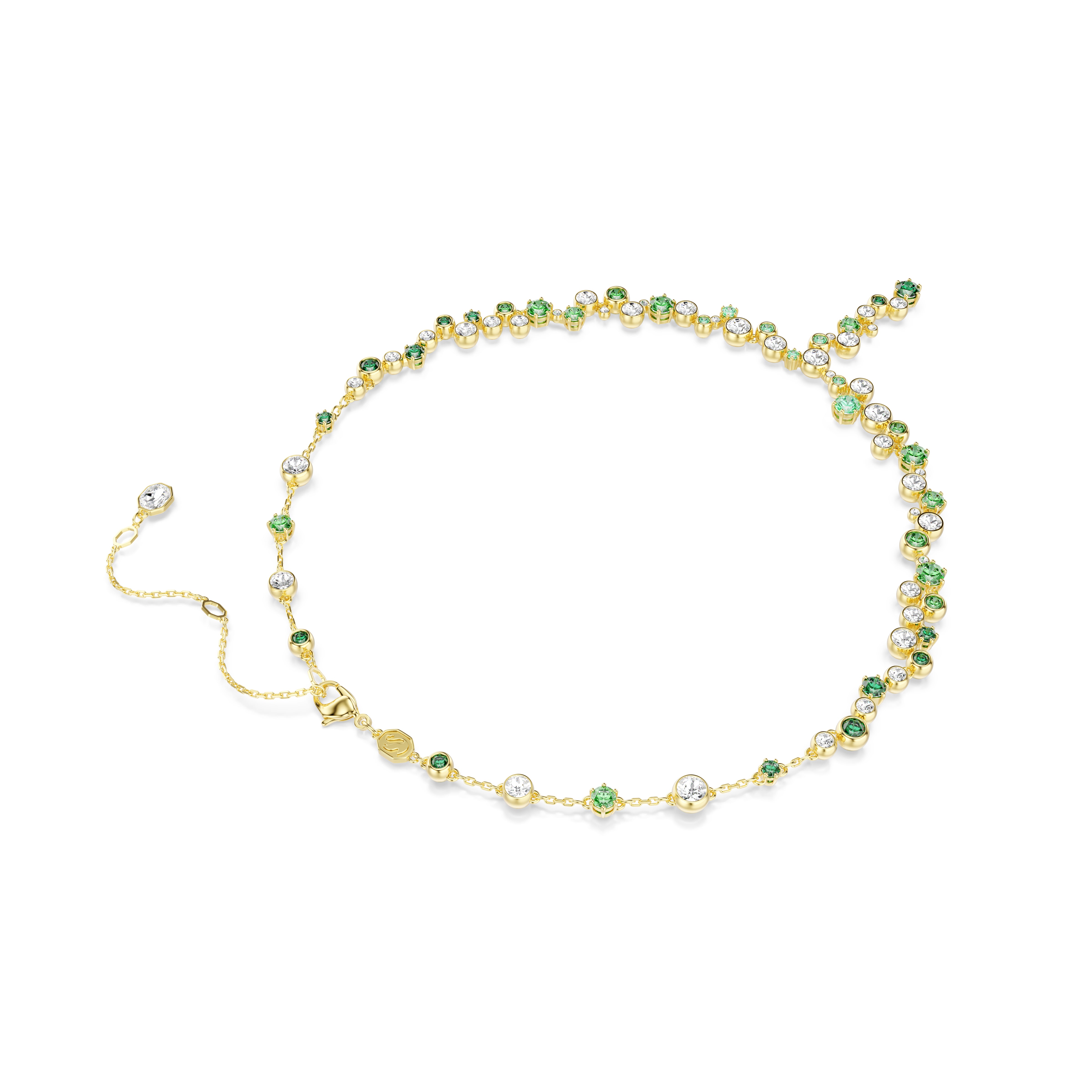 Gold Green Constella Y Necklace – Swarovski