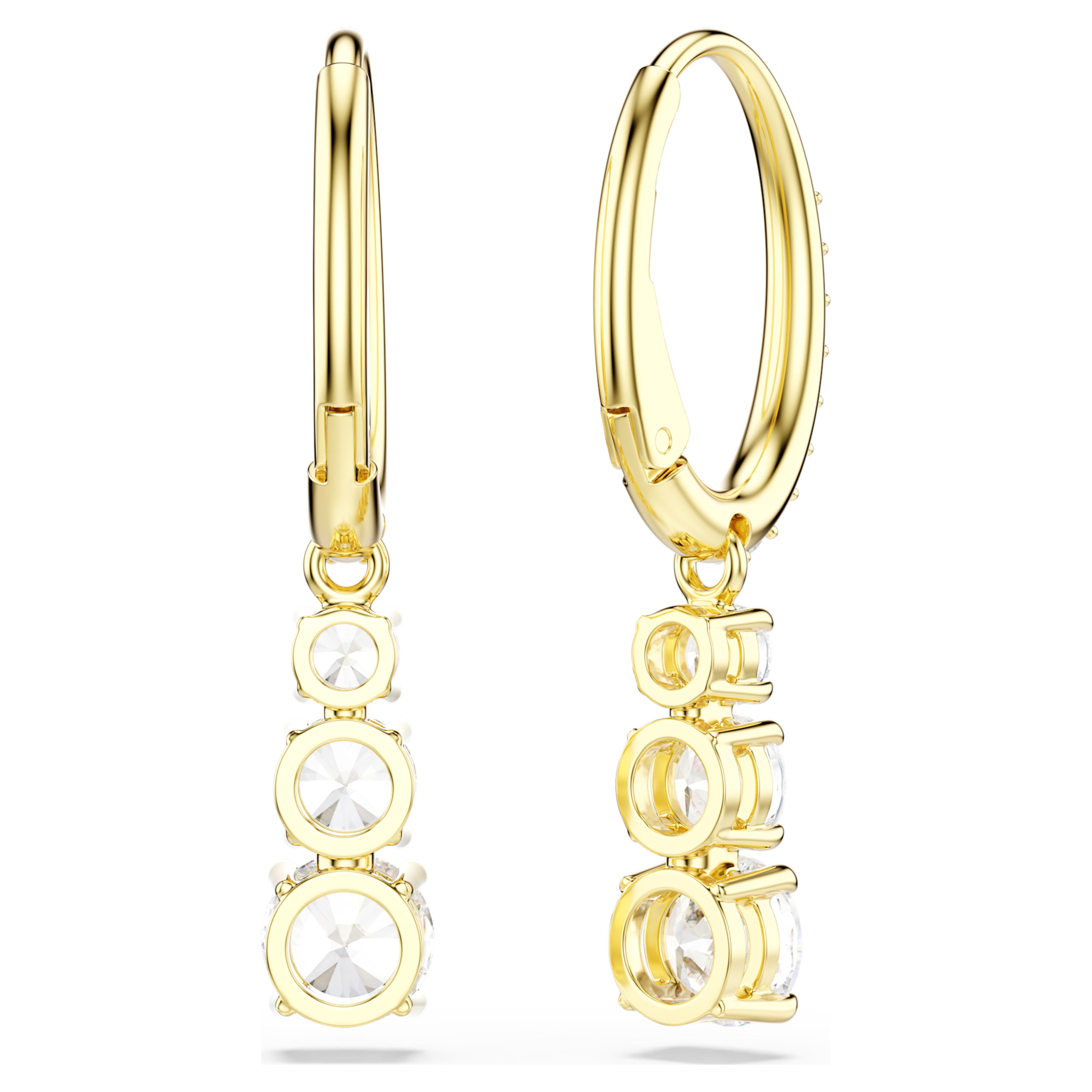 Stilla Attract trio gold earrings – Swarovski