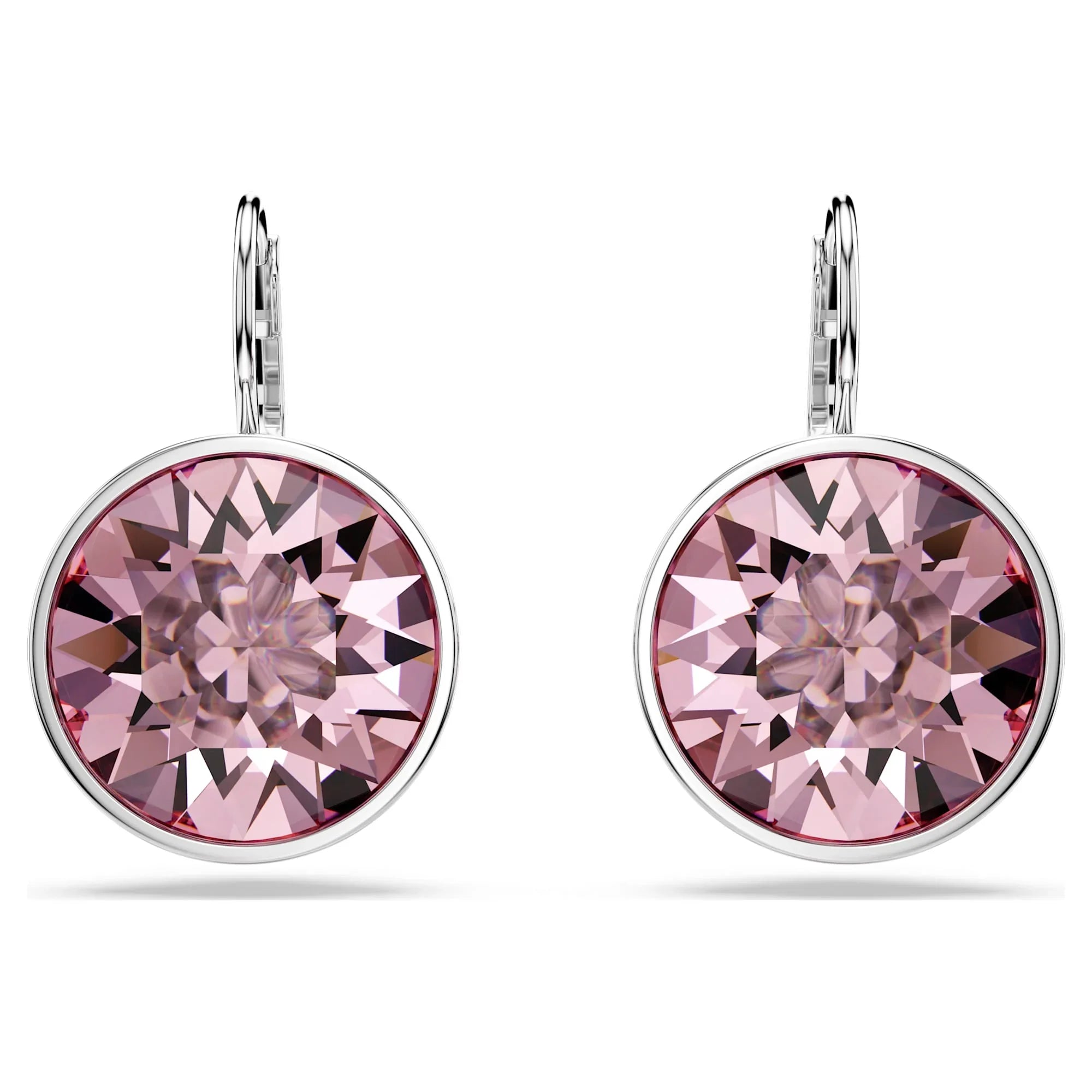 Bella Round Roses Sølv dråbeøreringe til kvinder – Swarovski-visning 3