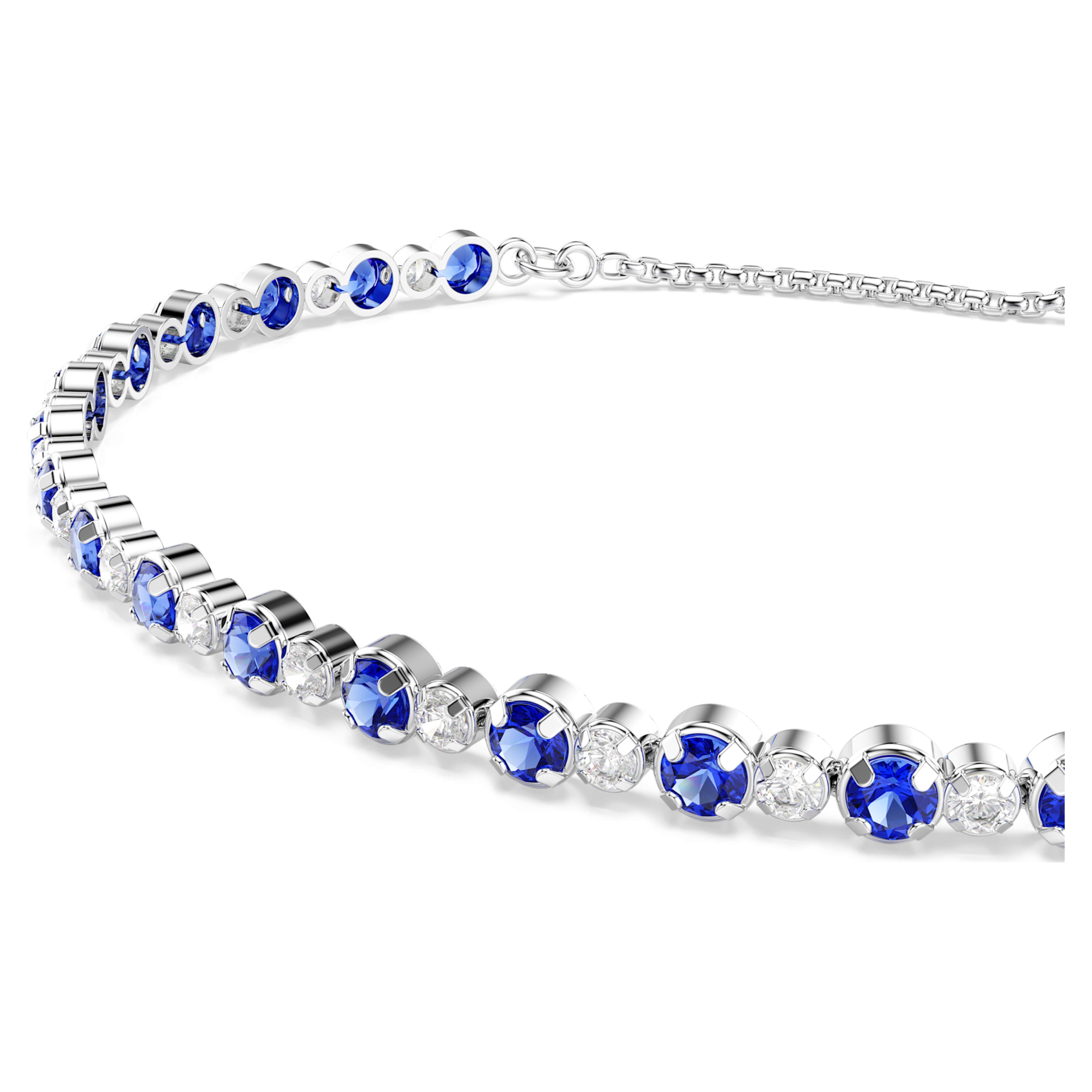 Blue Matrix Tennis Bracelet – Swarovski