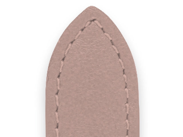 レザーウォッチストラップ - ニューヨーク - パウダーピンク - ロシェット - 12x10mm