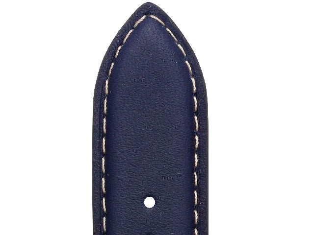 Curea de ceas din piele - Nevada - bleumarin - Rochet - 20x18mm