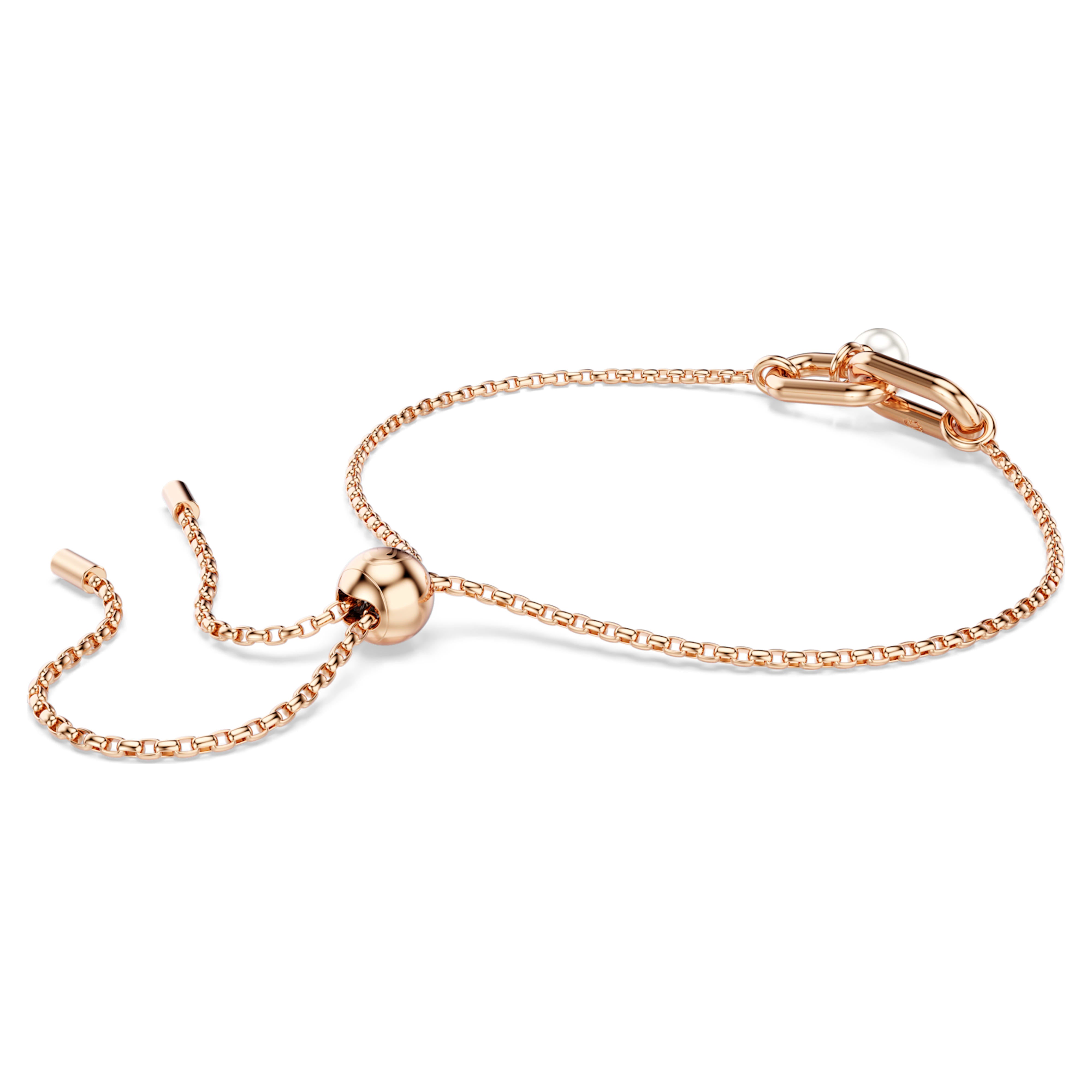 Constella pearl and pink gold pavé bracelet – Swarovski