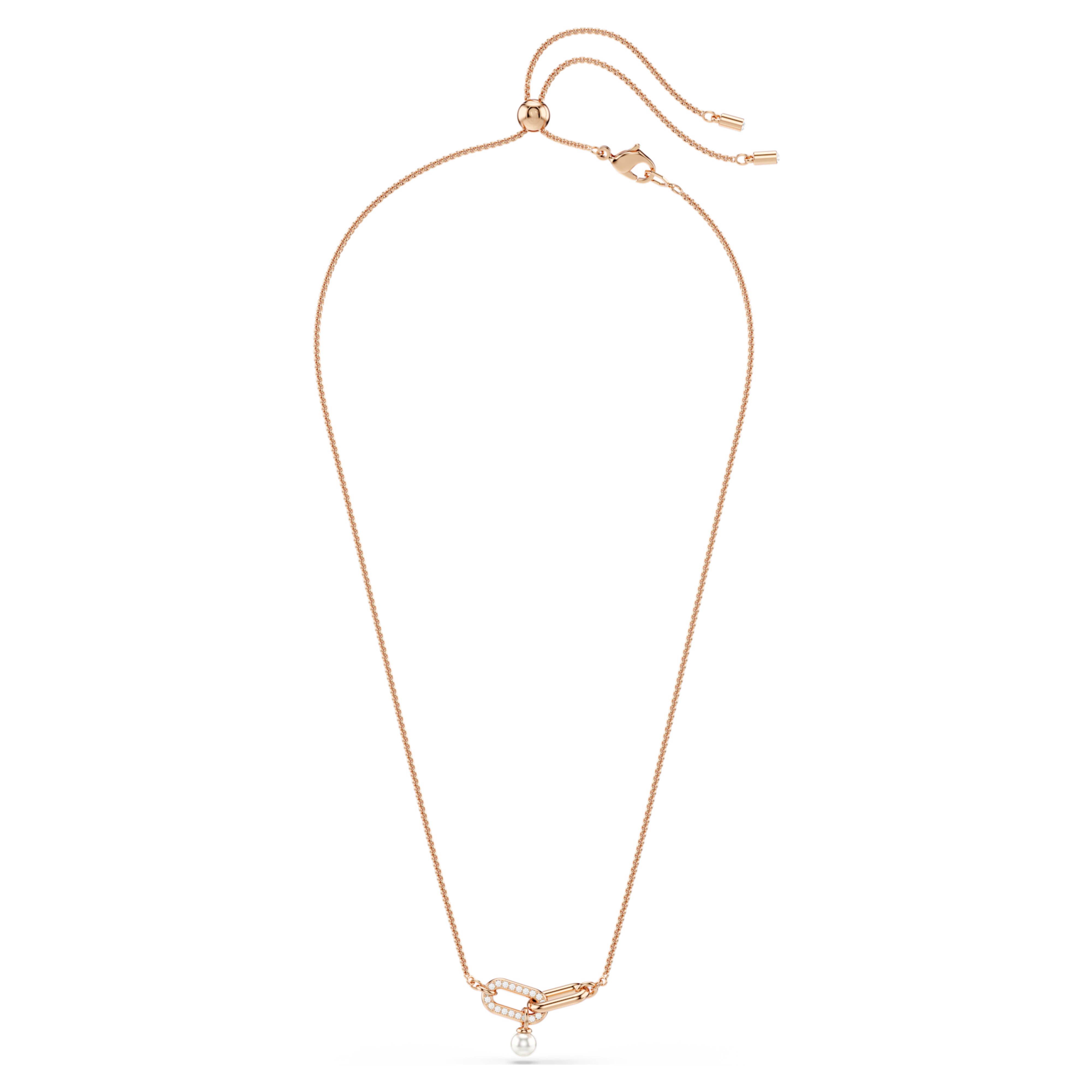 Constella pink gold pearl pendant – Swarovski