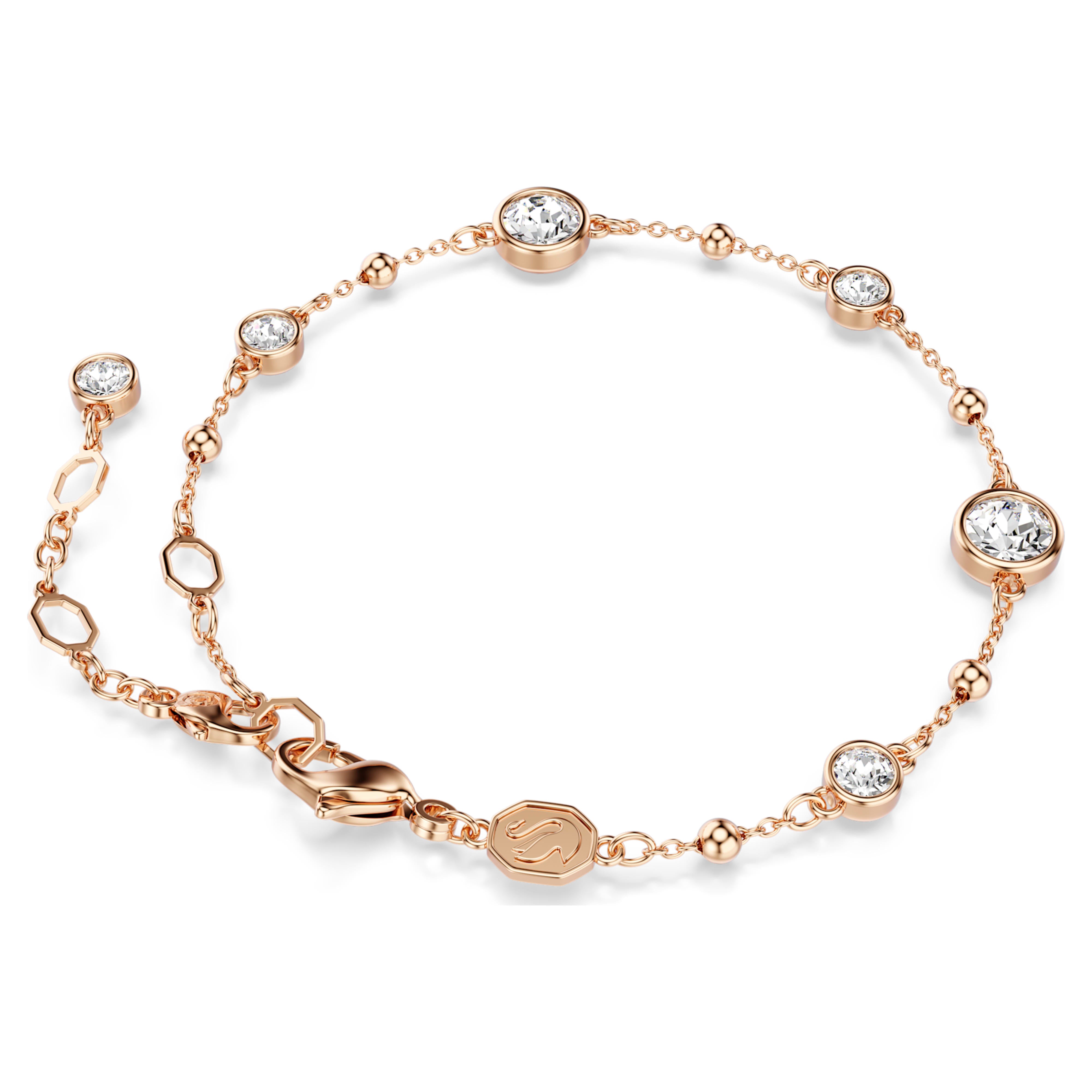 Imber white rose gold bracelet – Swarovski