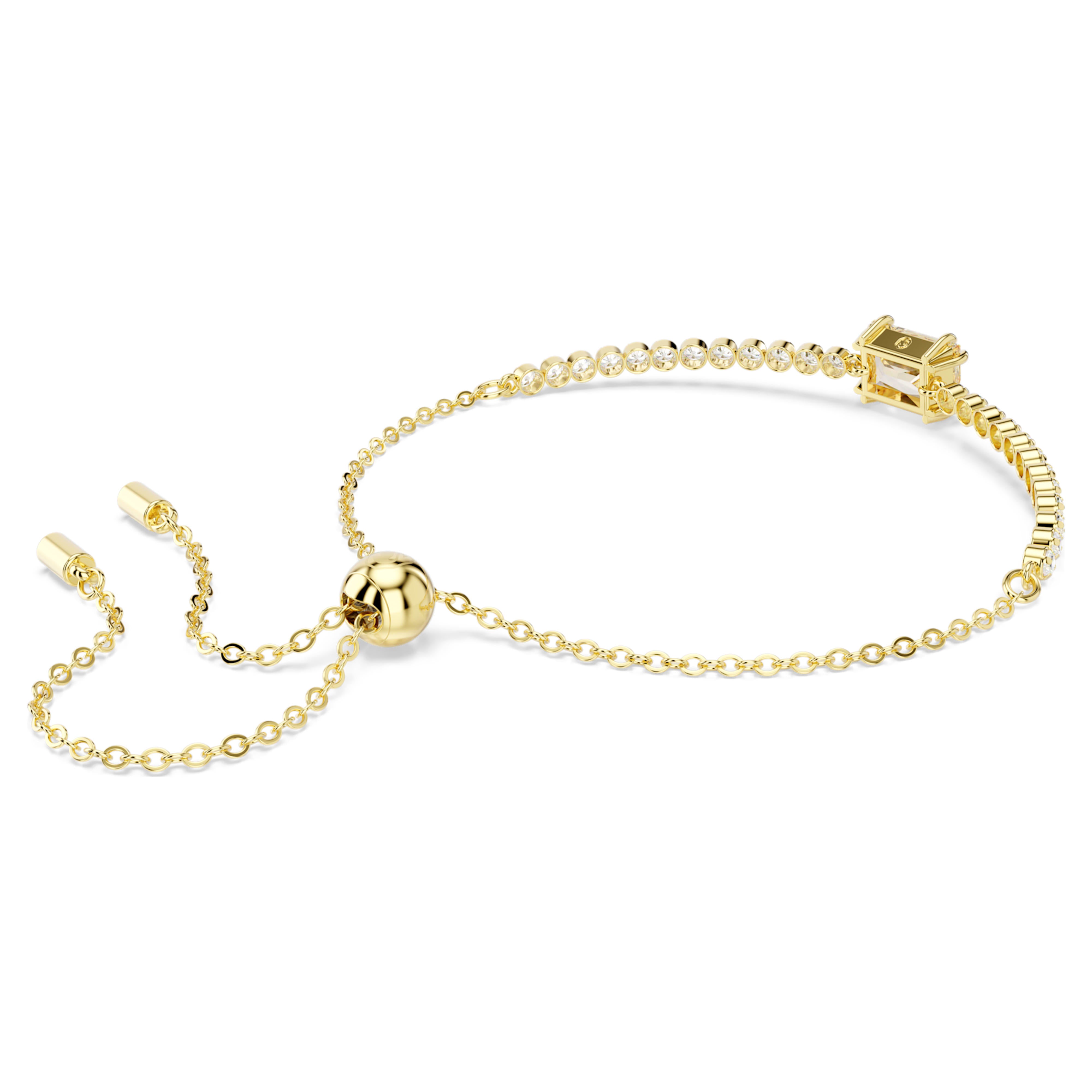 Tennis Matrix bracelet caramel gold – Swarovski