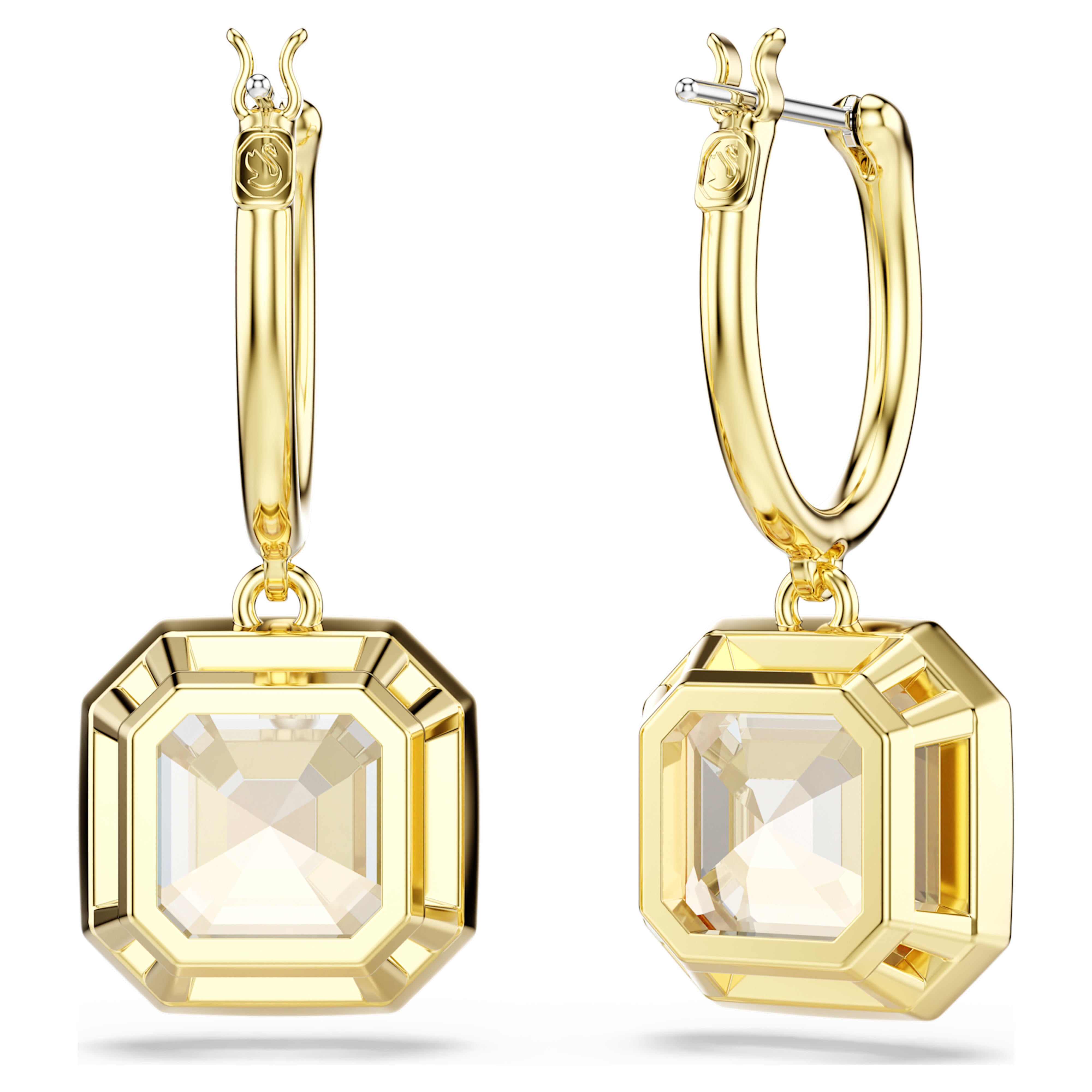 Brincos de gota em ouro caramelo Millenia – Swarovski