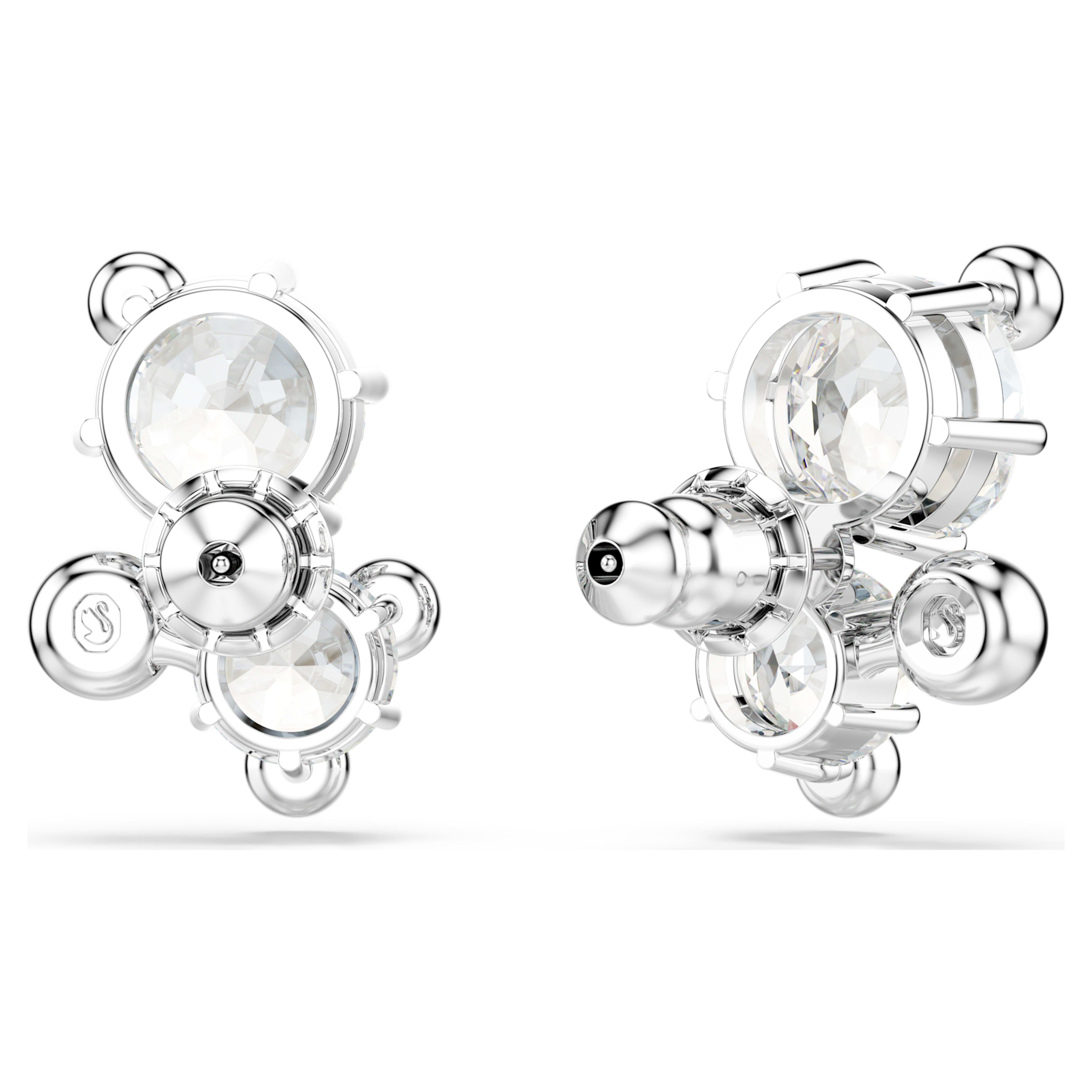 White Constella stud earrings – Swarovski