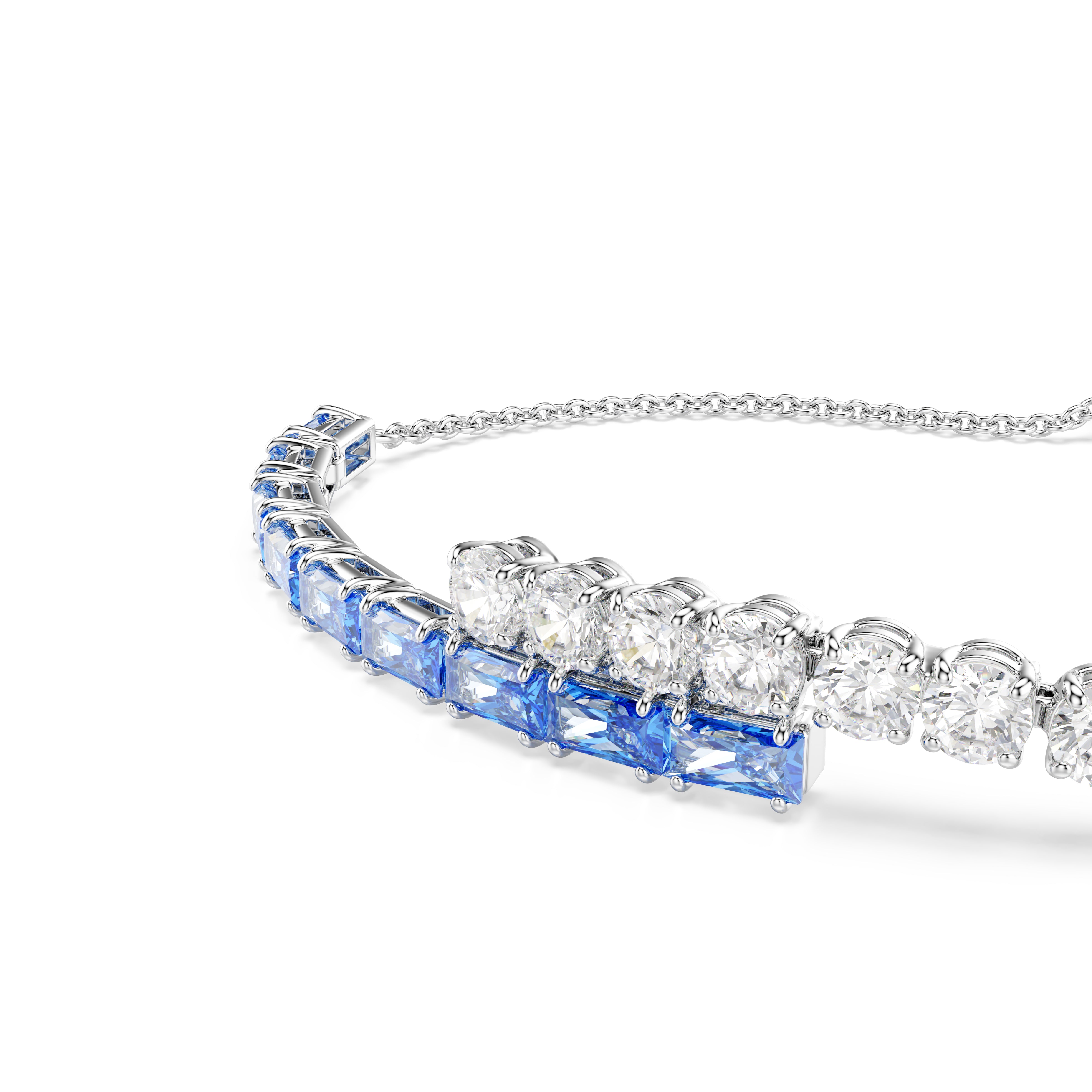 Bracelet Femme Matrix Bleu Argenté – Swarovski