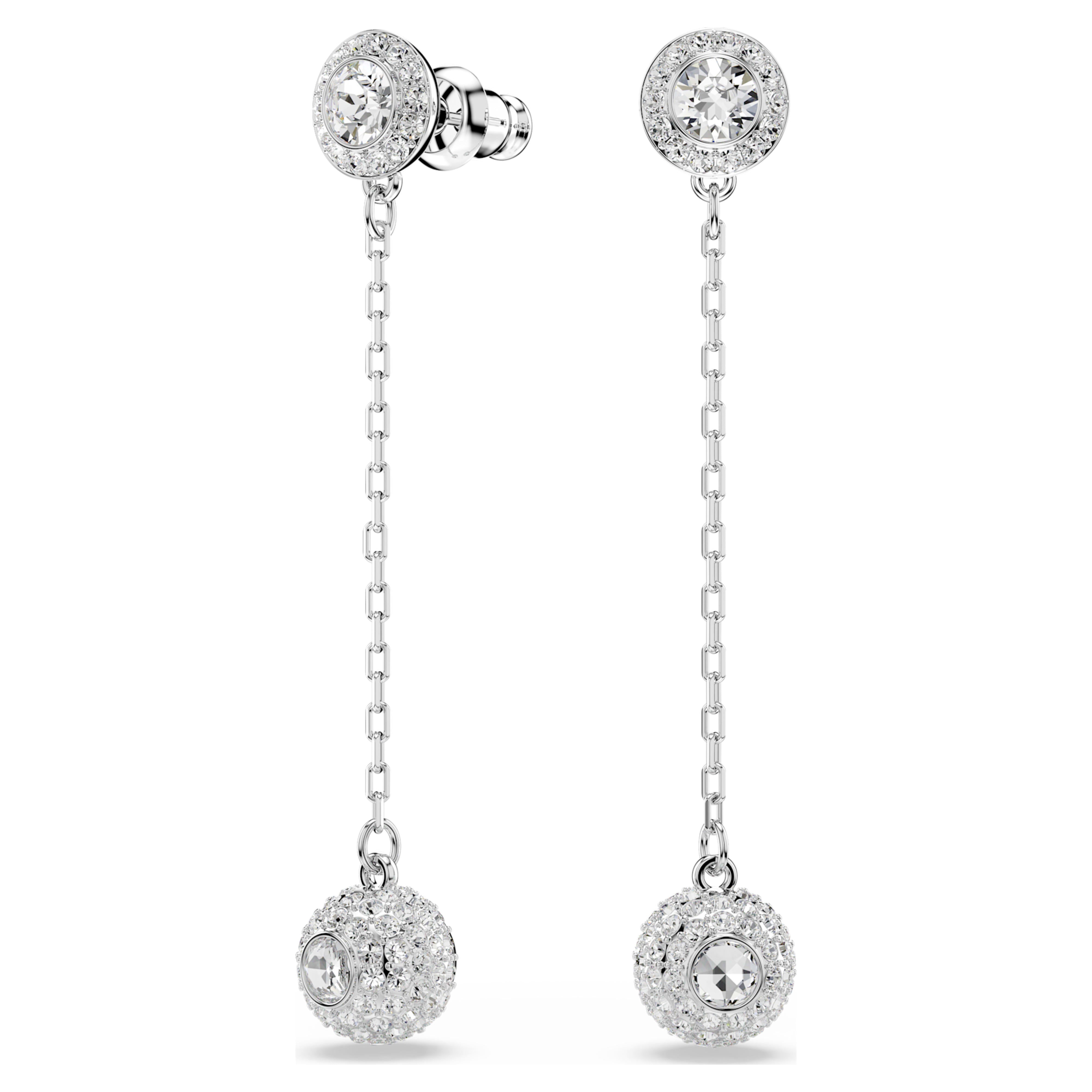 Pendientes colgantes Una Angelic blancos – Swarovski