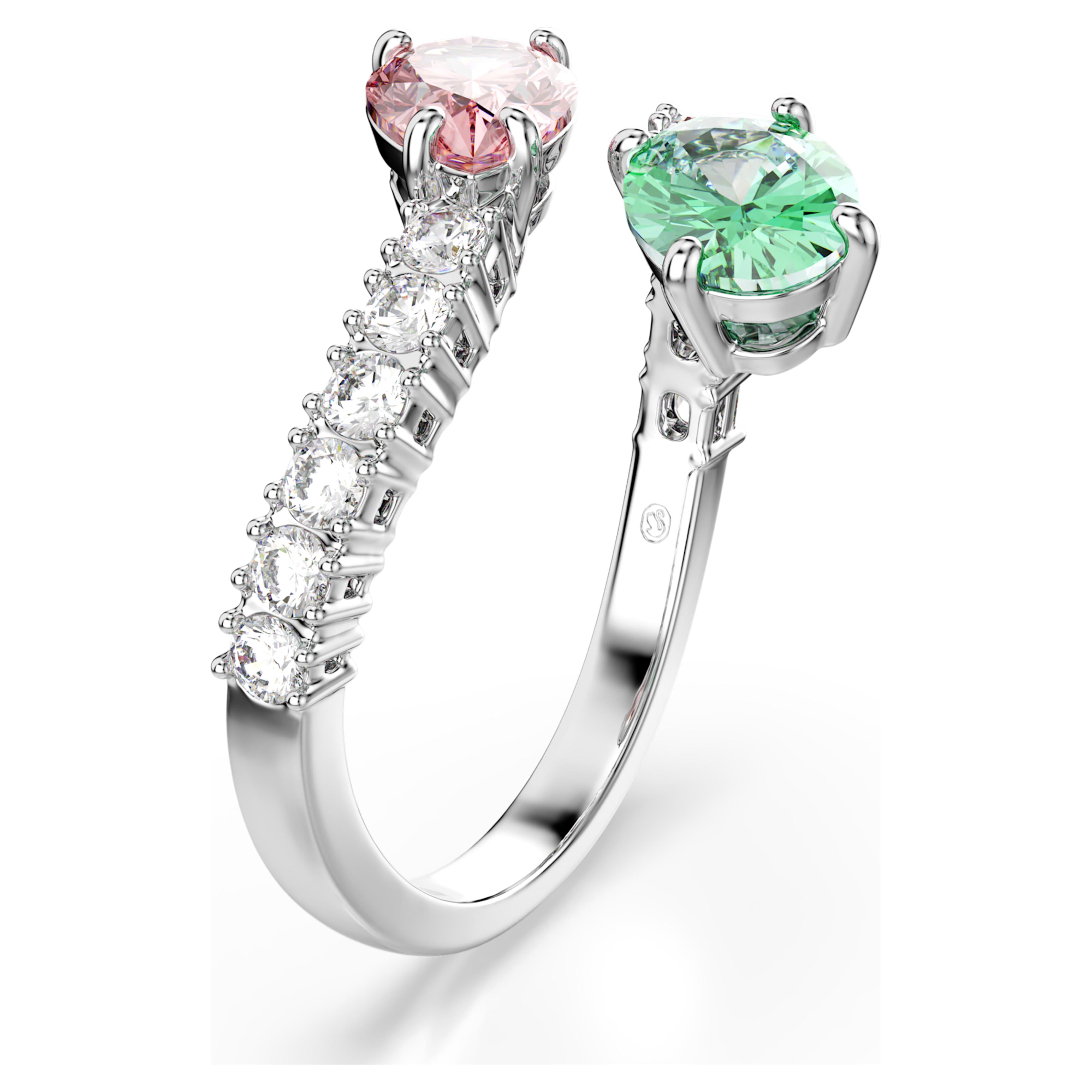 Bague Swarovski - Ariana Grande - Tailles variées - Multicolore & Argenté