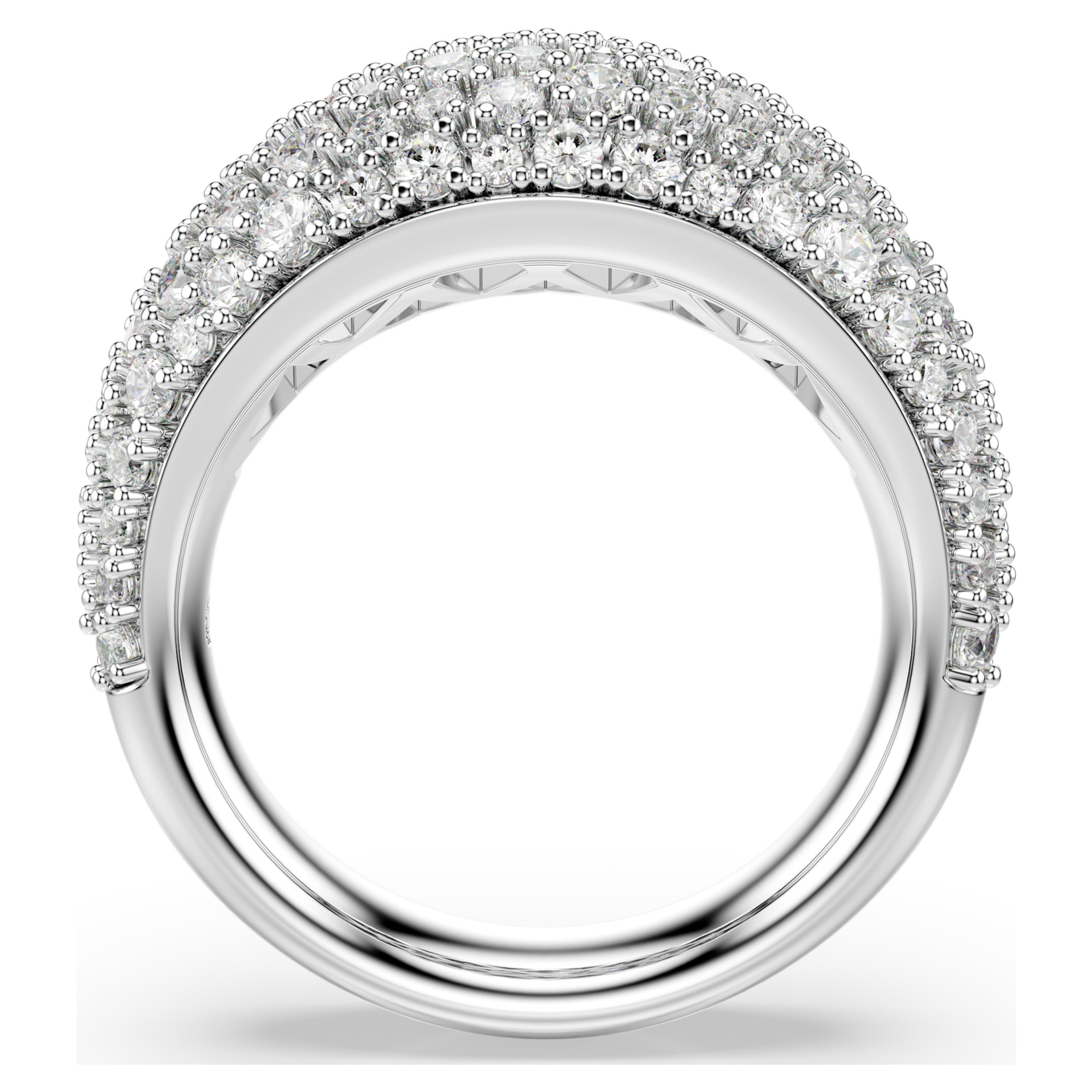 Anillo Sublima abombado blanco – Swarovski