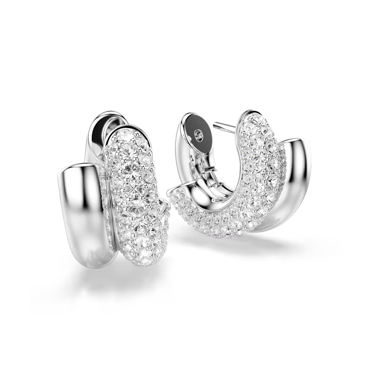Boucles d’oreilles Swarovski - Dextera - Blanches