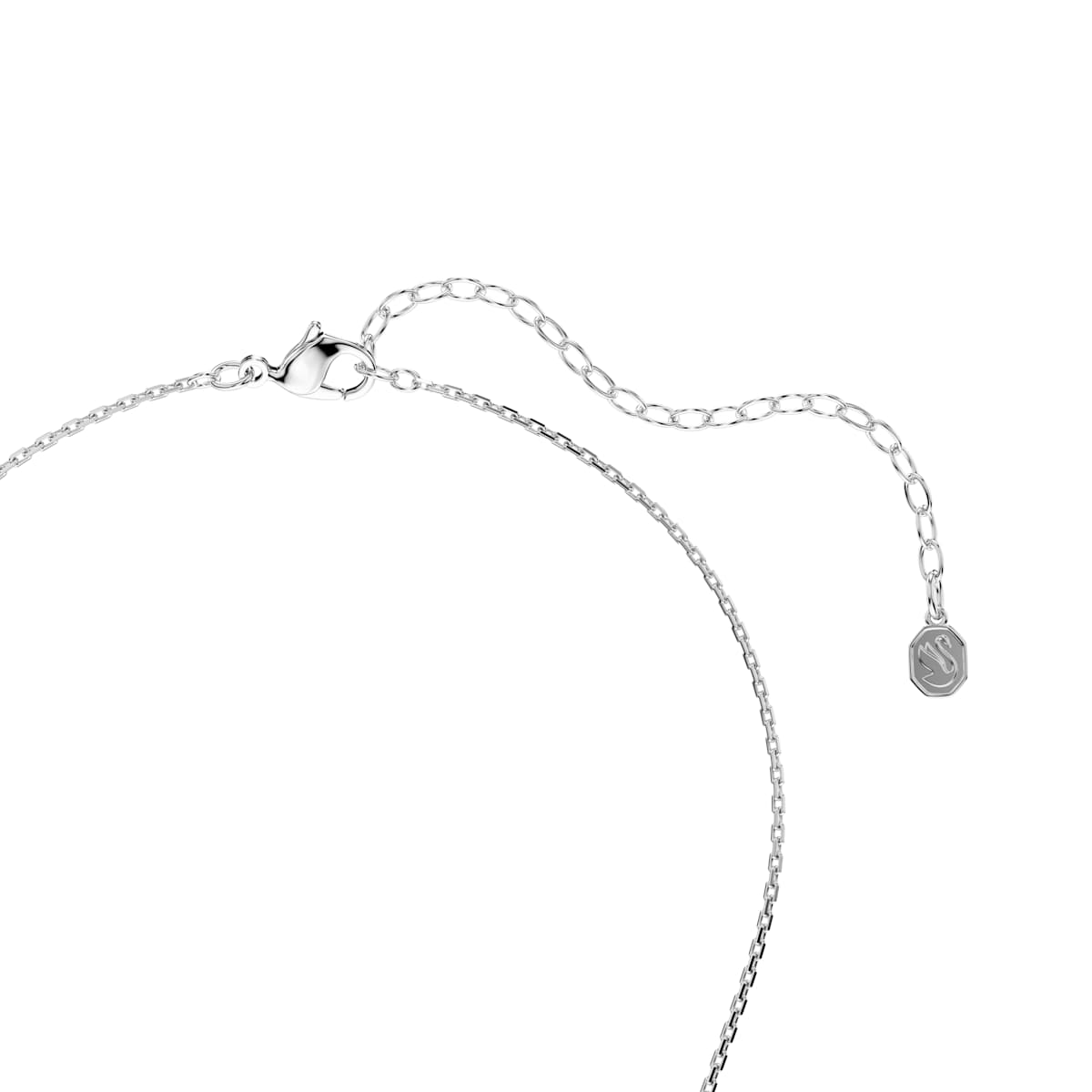 Pendentif Constella, Taille ronde, Dancing stone, Blanc, Métal rhodié