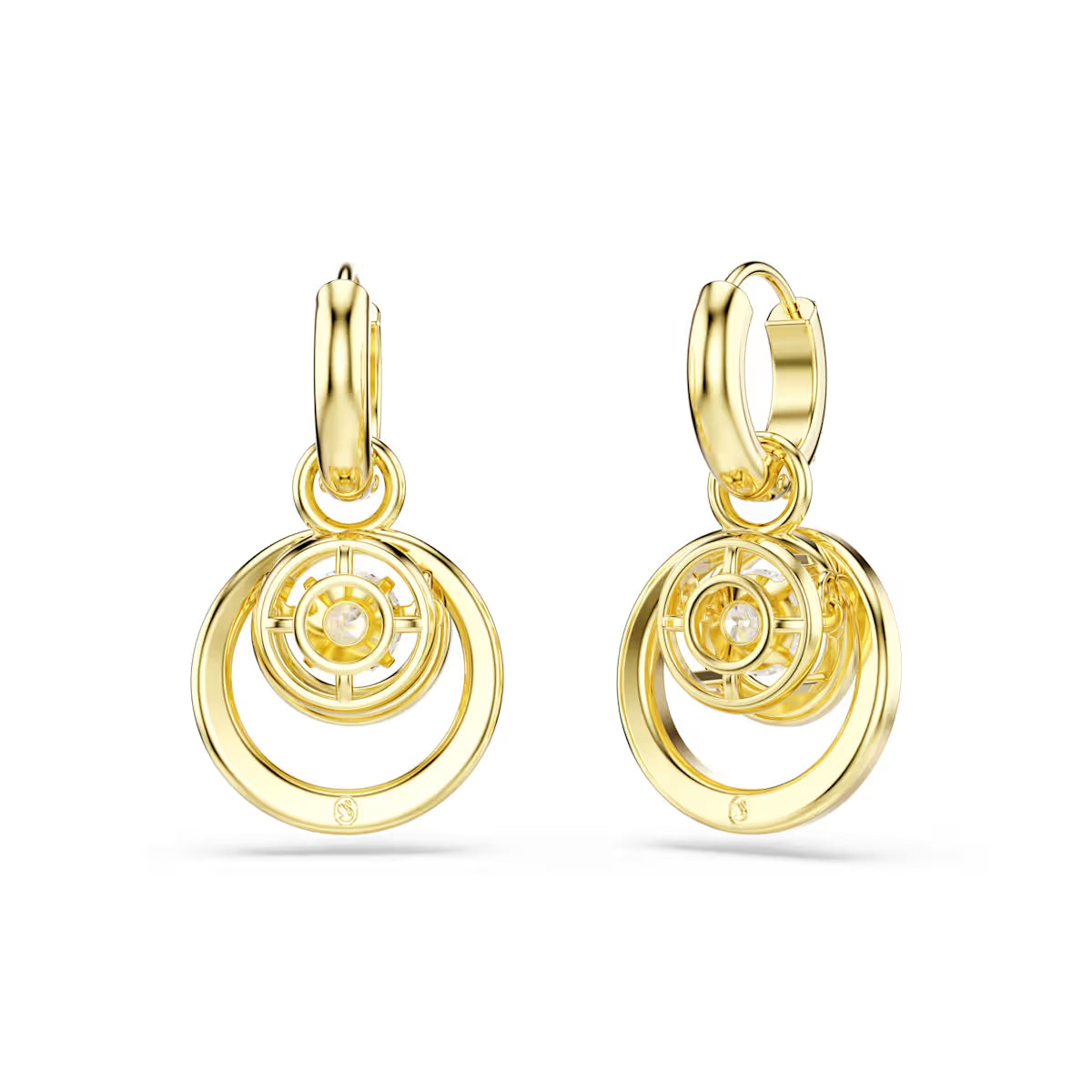 Boucles d’oreilles Swarovski - Pendants d'oreilles Hyperbola - Blanches