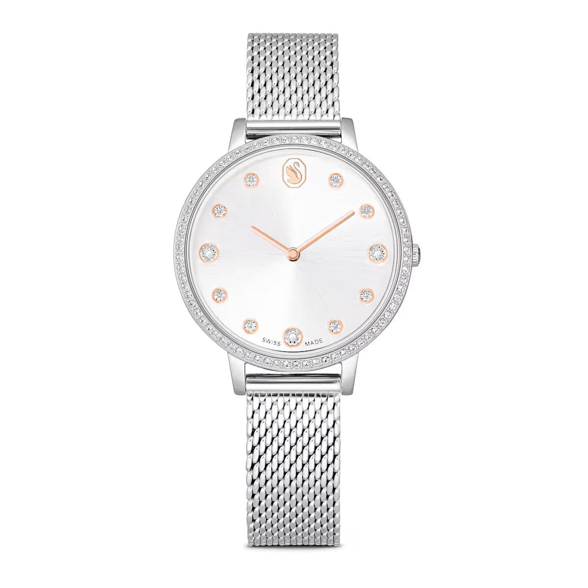 Swarovski-Uhr – Clarica – Silberton