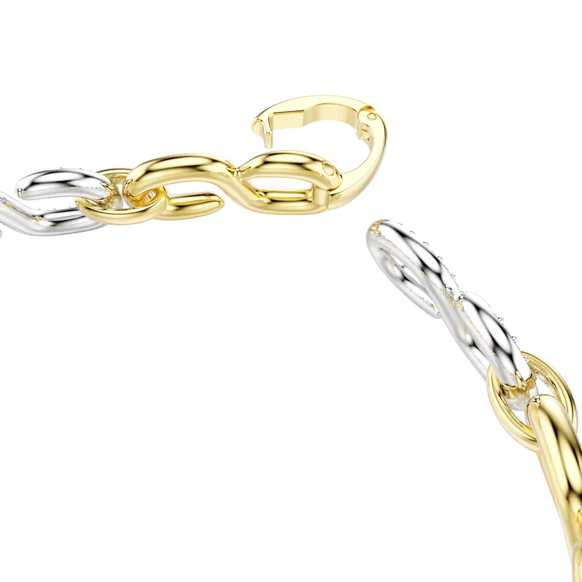 Bracelet Swarovski - Dextera - Taille ronde - Blanc & Doré