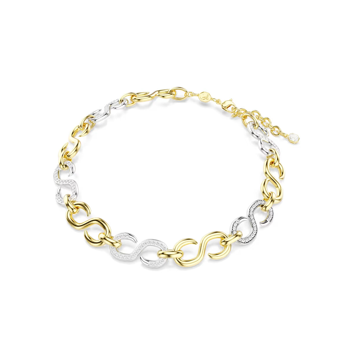 Collier Swarovski - Dextera - Taille ronde - Blanc & Argenté