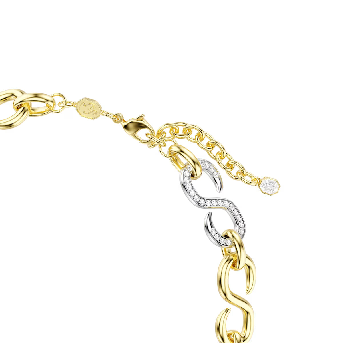 Collier Swarovski - Dextera - Taille ronde - Blanc & Argenté