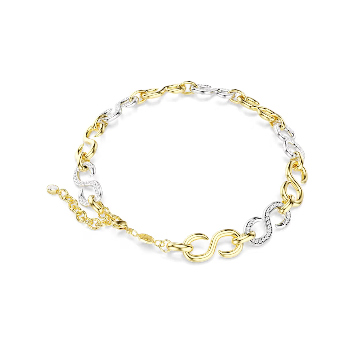 Collier Swarovski - Dextera - Taille ronde - Blanc & Argenté