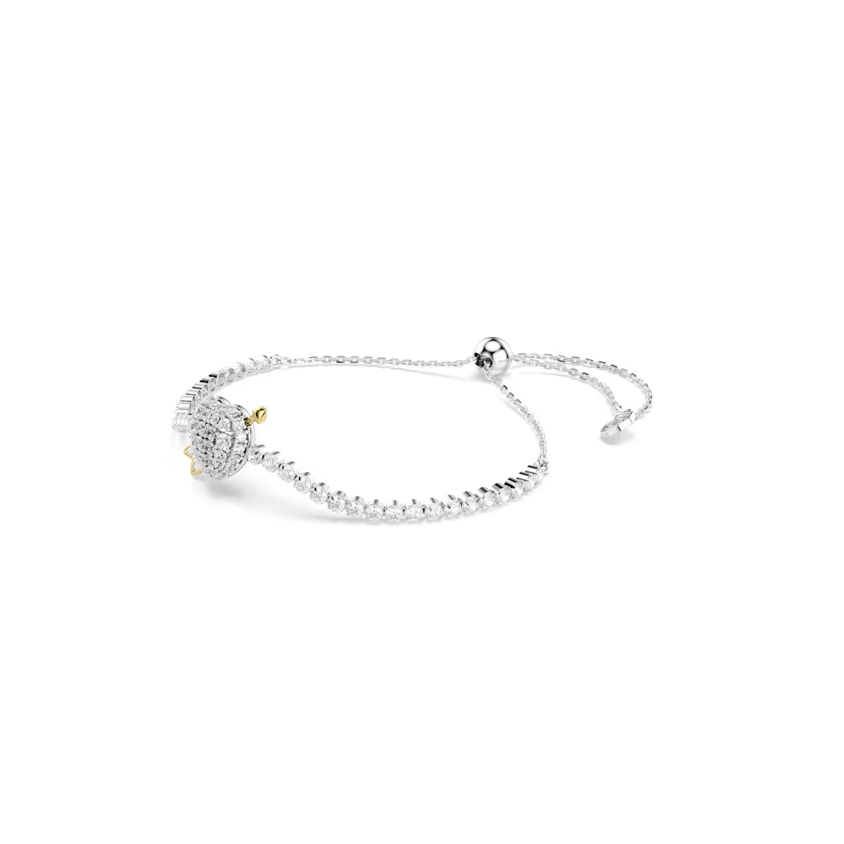 Bracelet Swarovski - Idyllia - Tailles variées - Blanc & Argenté