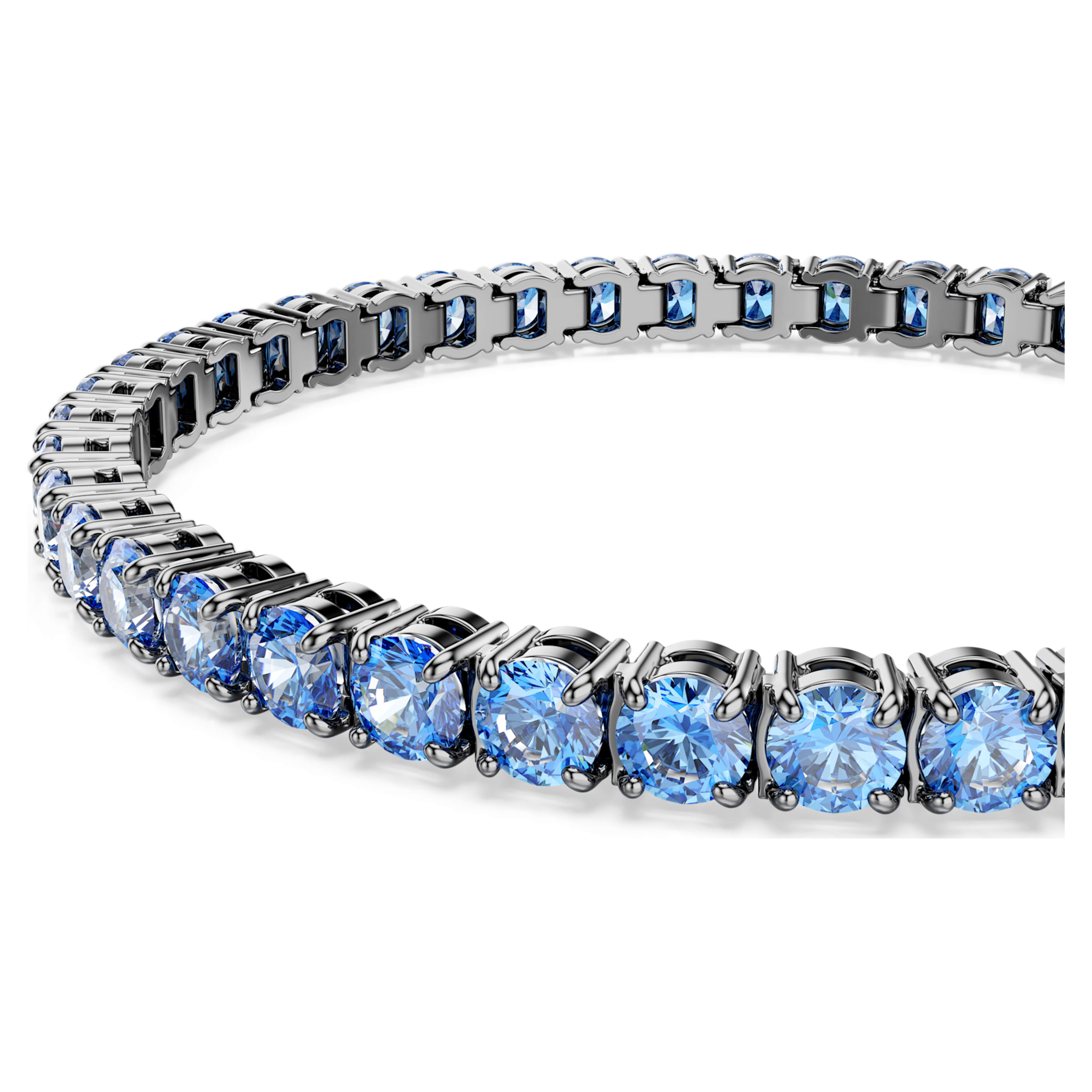 Swarovski armband - Tennis Matrix - Rond formaat - Blauw en zwart weergave 3