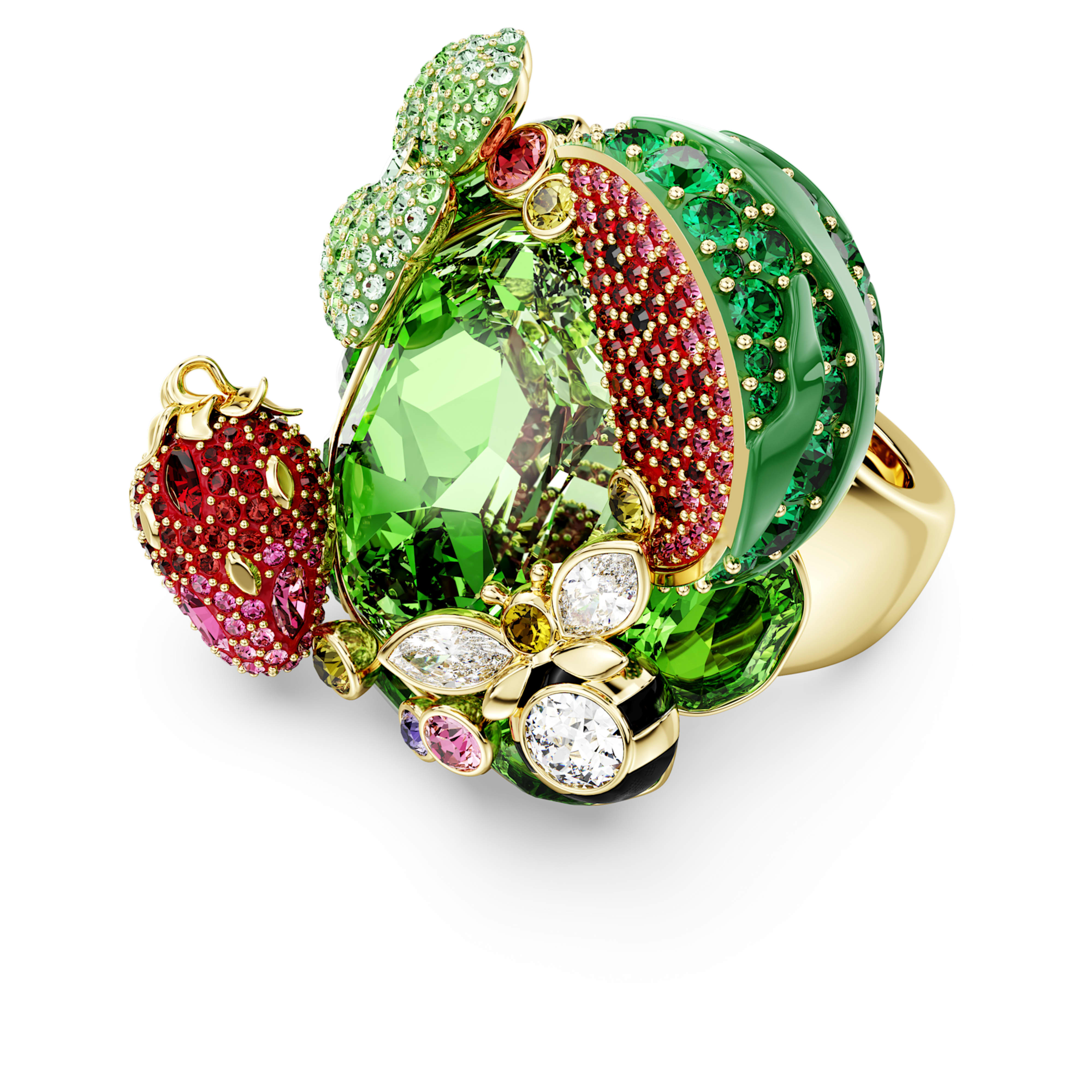Swarovski Ring - Idyllia - Meerkleurig en goudweergave 5