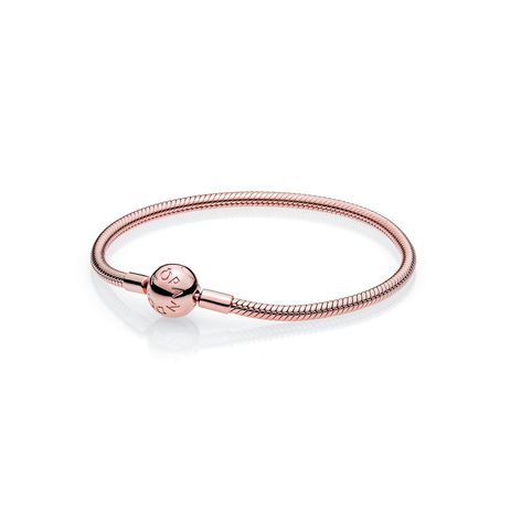 Pulsera Moments De Malla Con Serpiente En Oro Rosa | Pandora