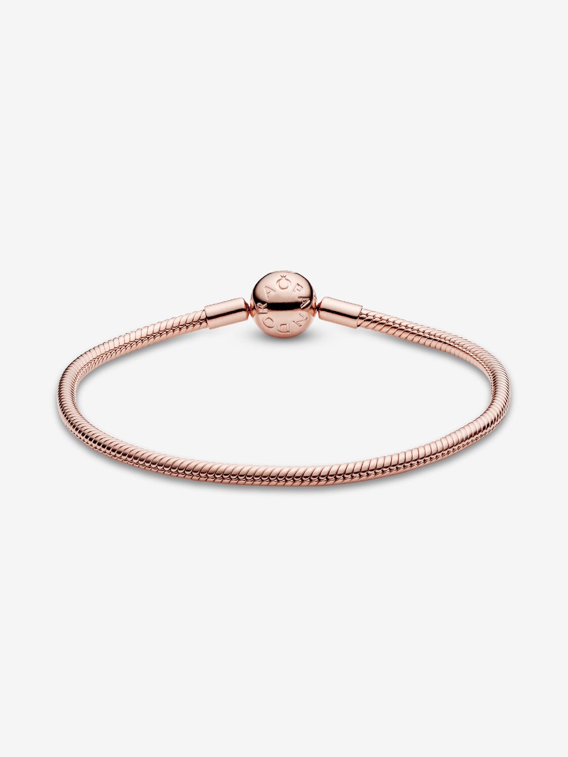 Pulsera Moments De Malla Con Serpiente En Oro Rosa | Pandora