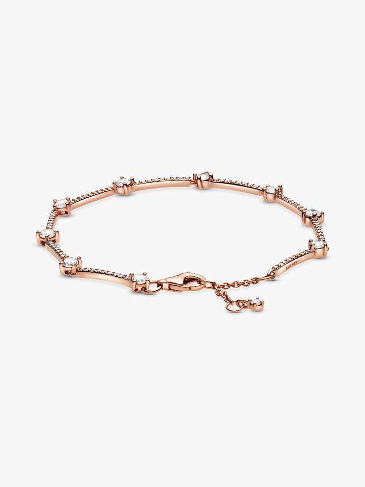 Bracciale Pandora - Barrette con pavé scintillante