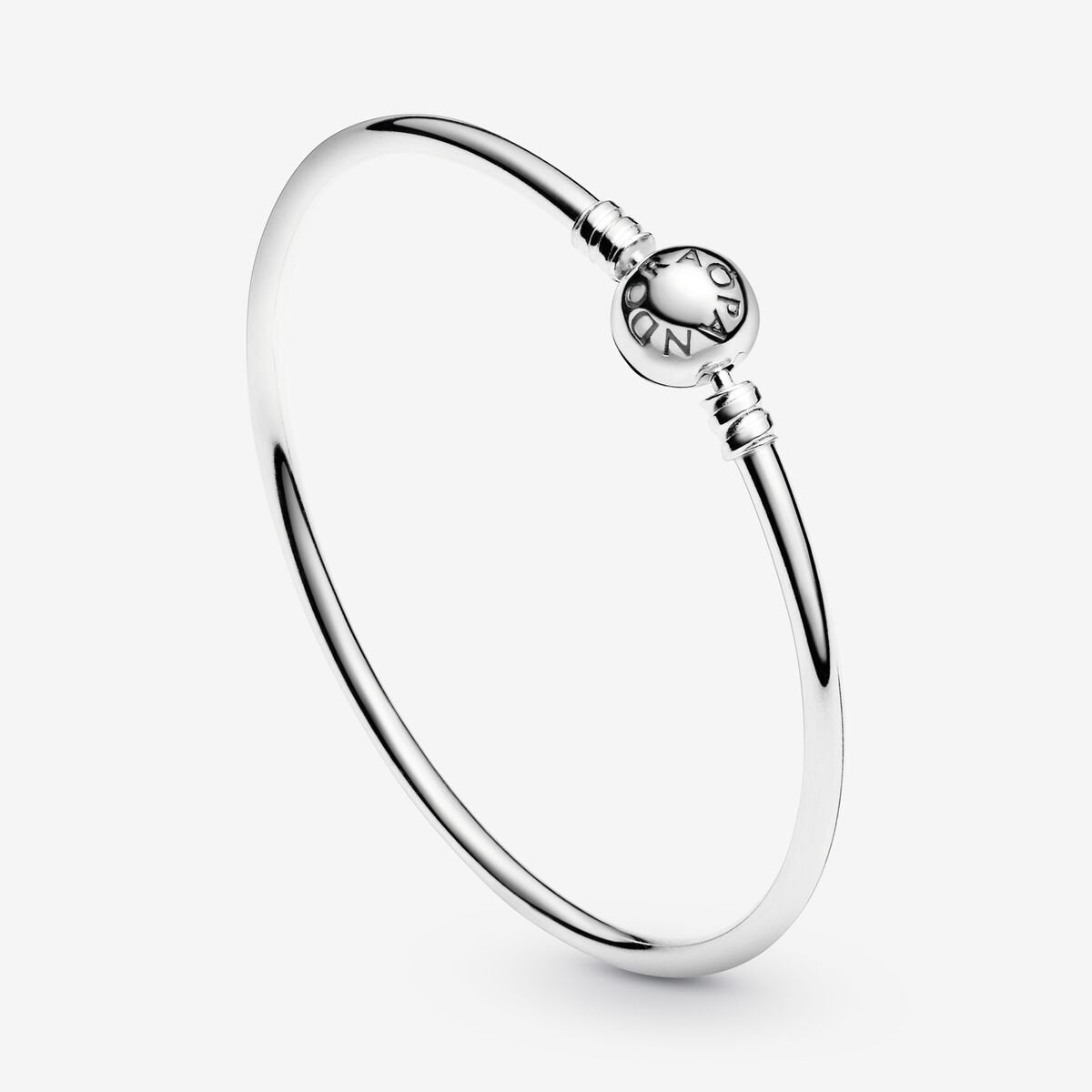 Logo Clasp Bangle Bracelet | Pandora