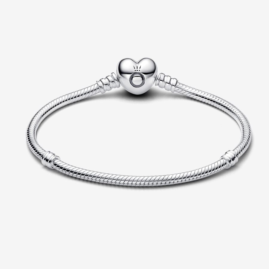 Moments Snake Mesh Heart Bracelet | Pandora