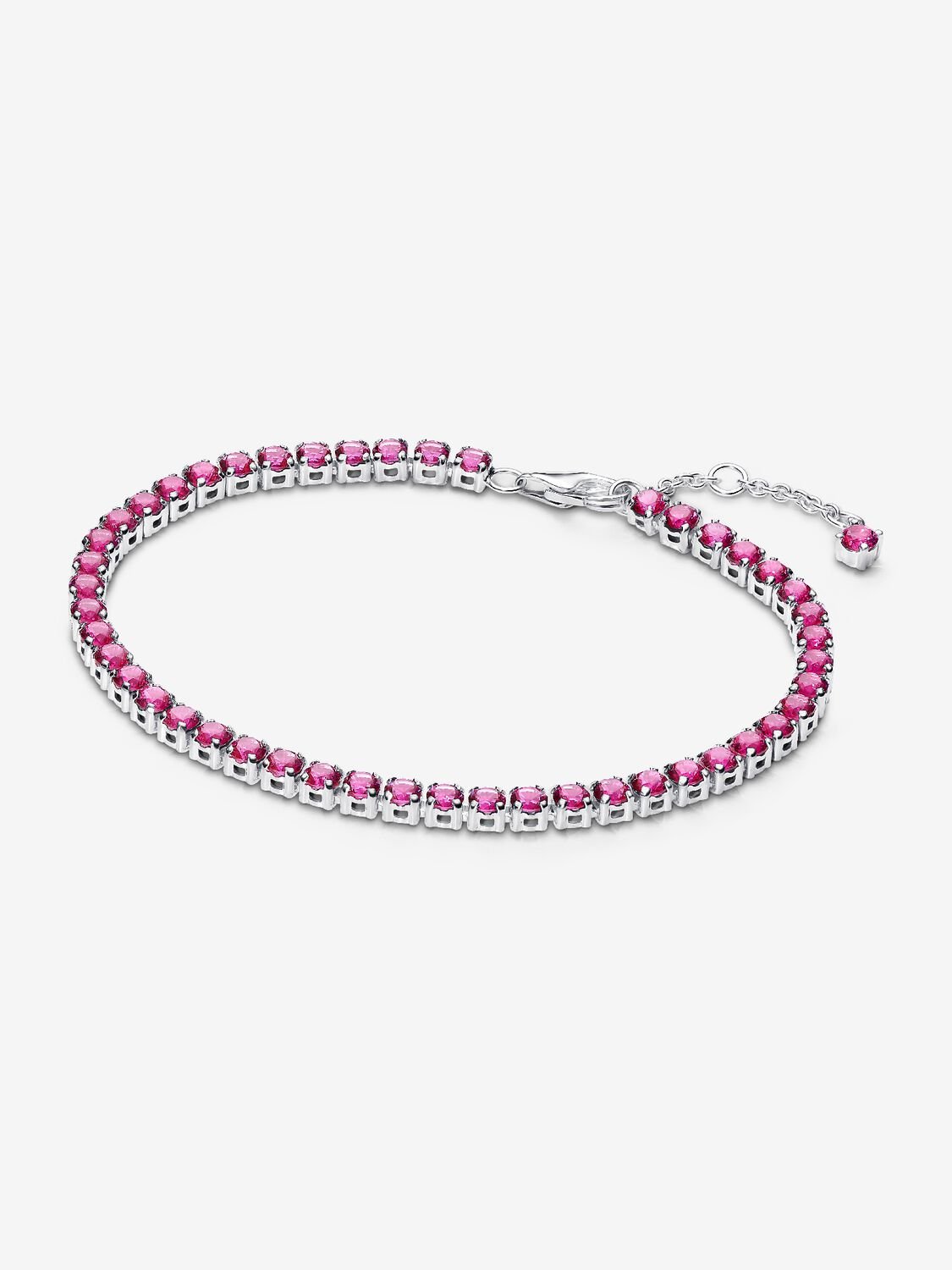 Sparkling River – Rosa – Silber – Pandora-Armband