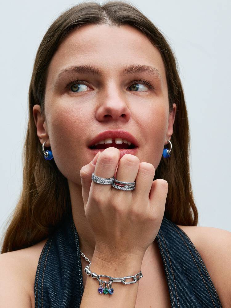 Pandora-armband - schakel en metalen kraal