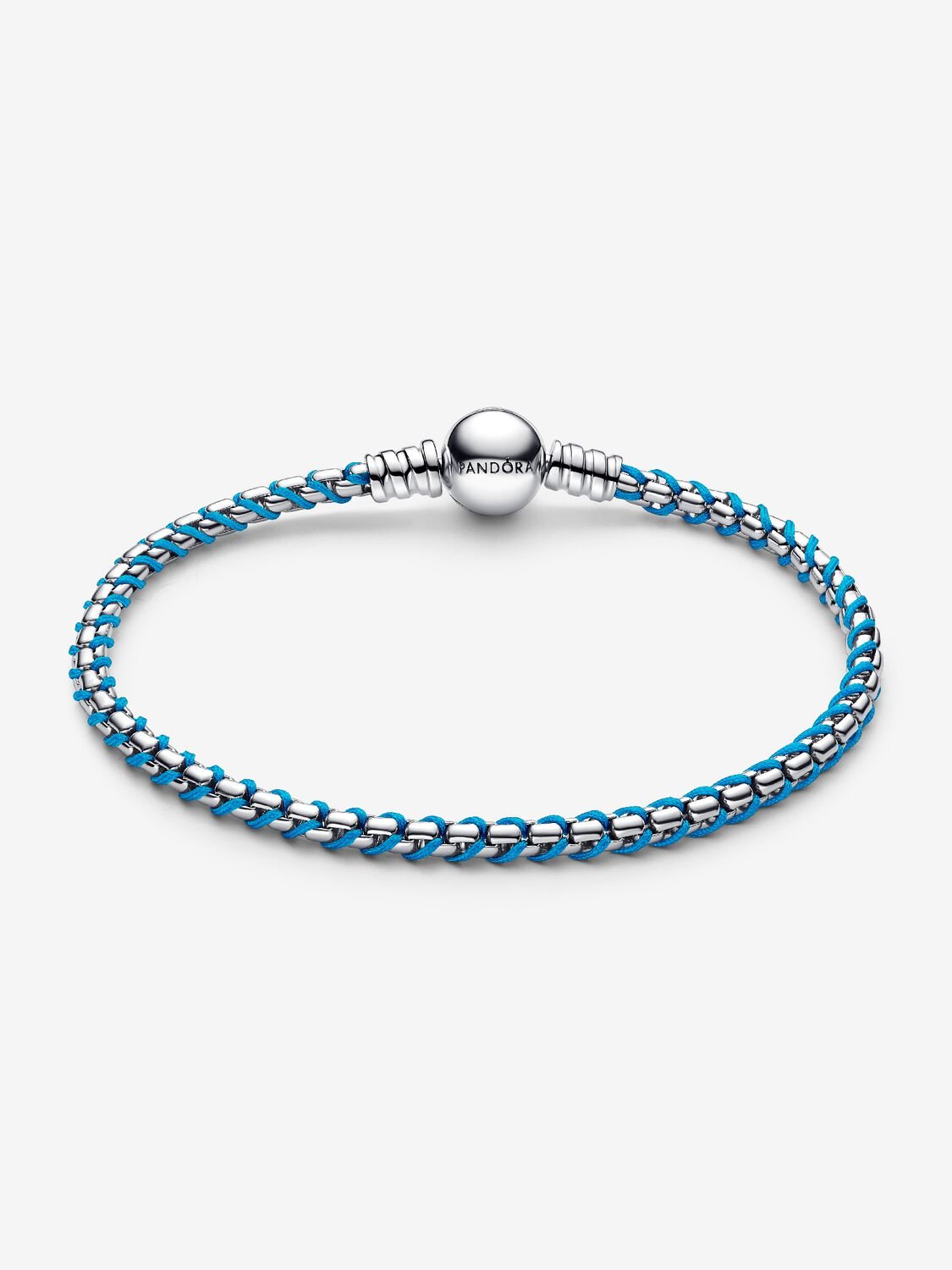 Malla Serpiente - Bola & Azul - Plata - Pulsera - Pandora