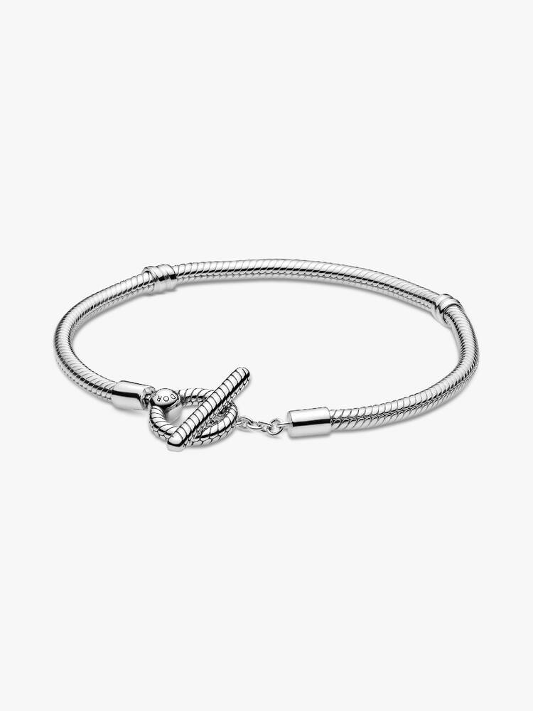 Bracciale Pandora - Chiusura a T in maglia di serpente